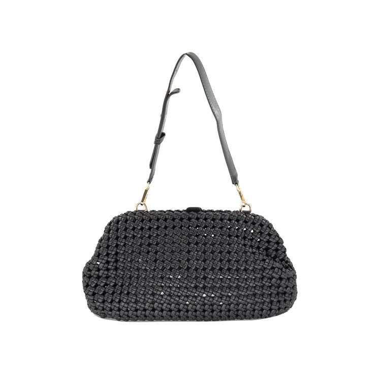 BC 2577 Braided Clutch Black