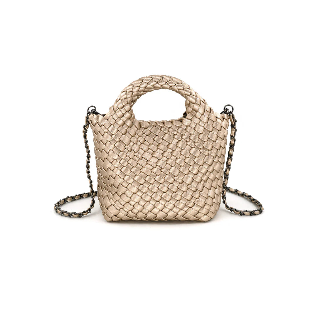 BC 2579 Braided Clutch Champagne