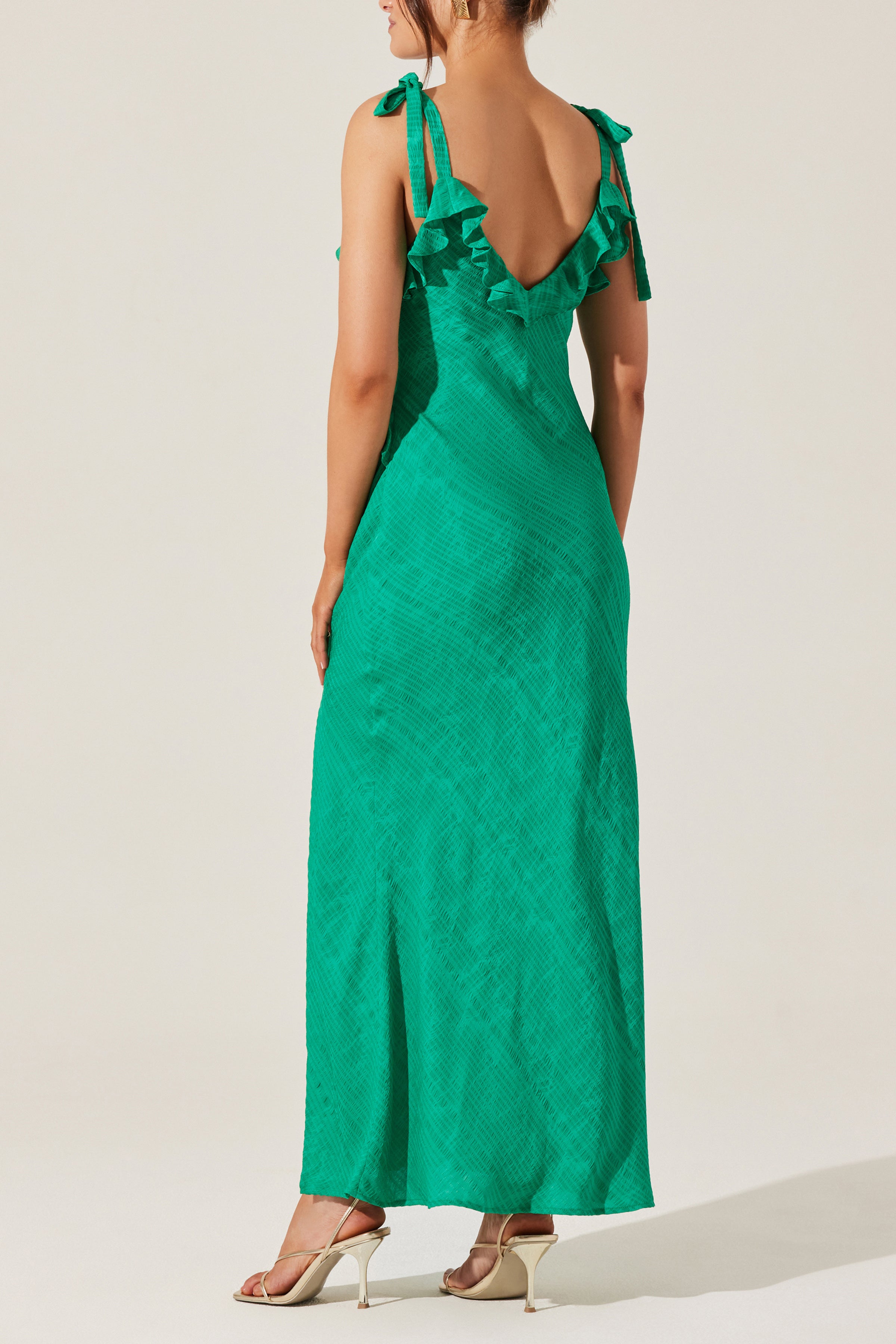 ASTR Sorbae Ruffle Maxi Dress