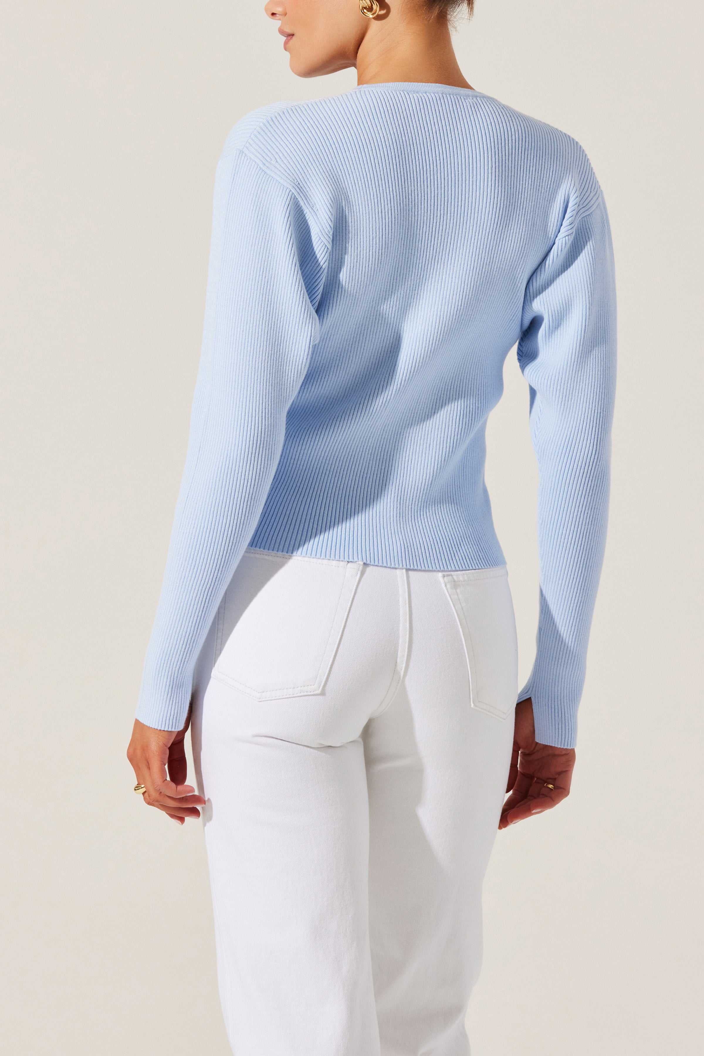 ASTR Delynn Cardi Sky Blue