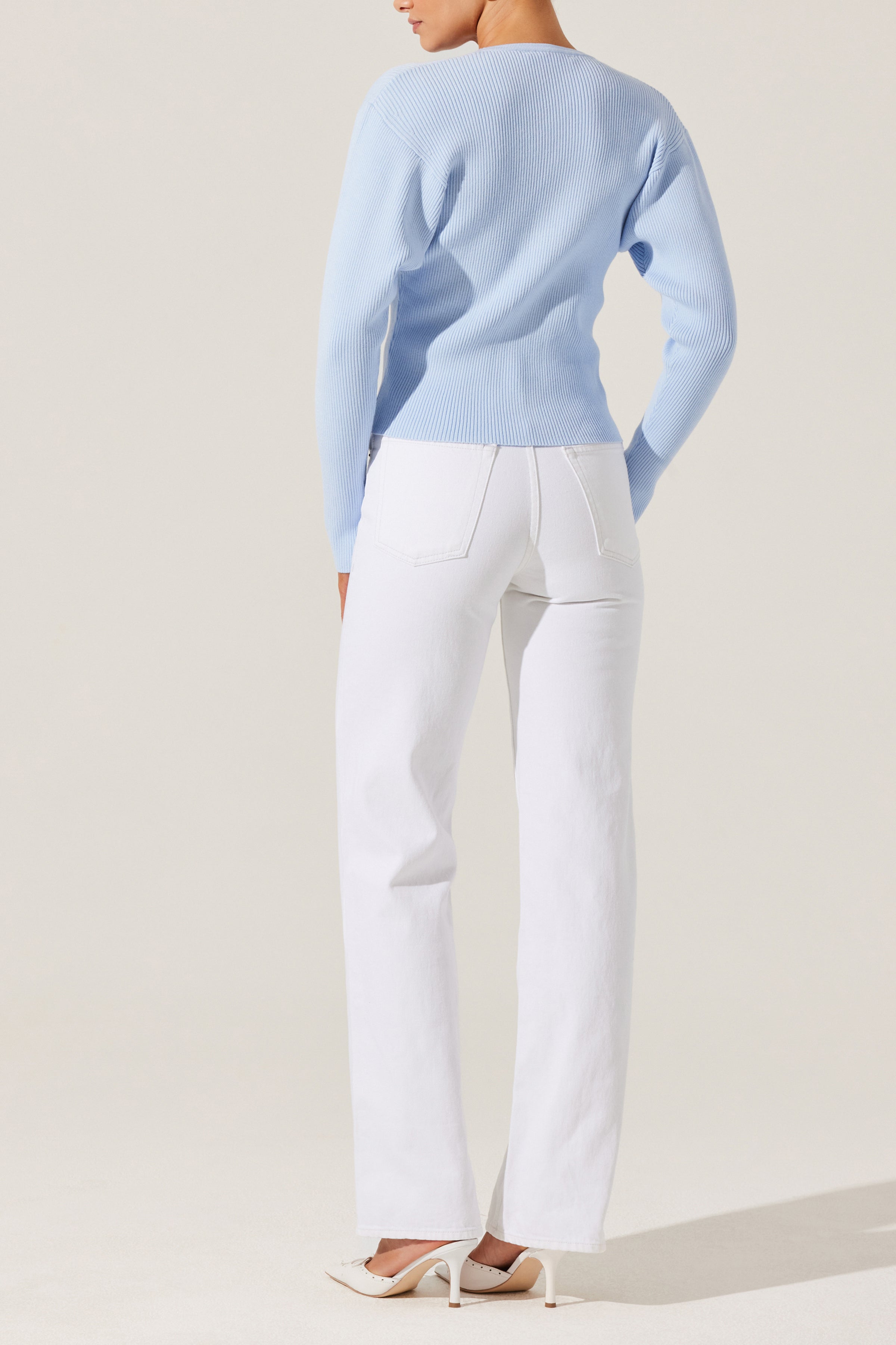 ASTR Delynn Cardi Sky Blue
