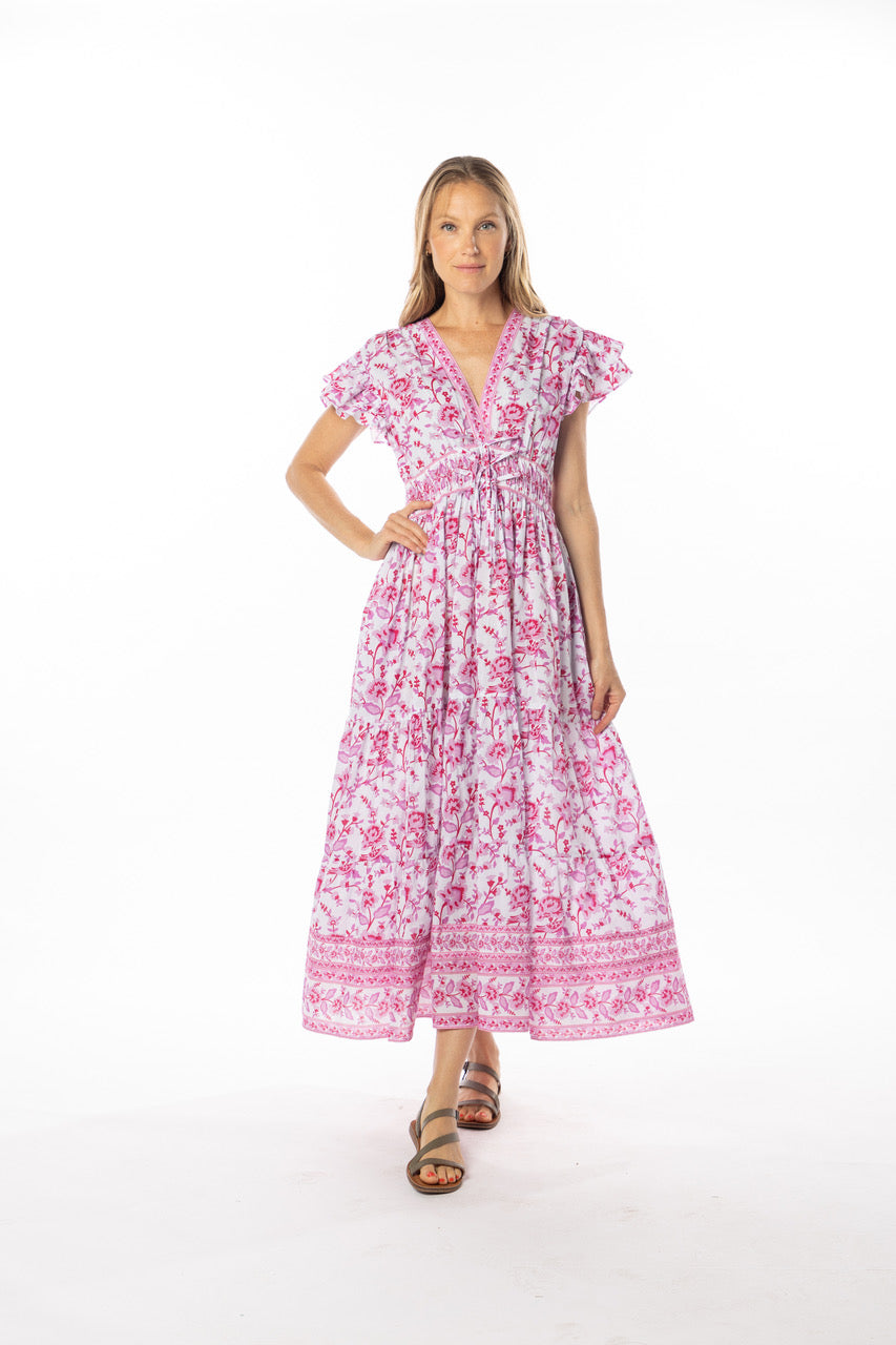 Bindu Aria Dress Peony