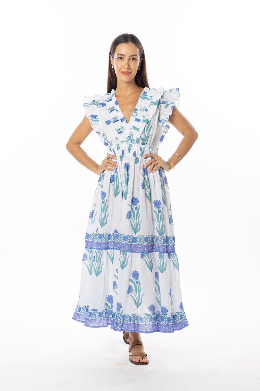 Bindu Cora Dress Violet Jasmin