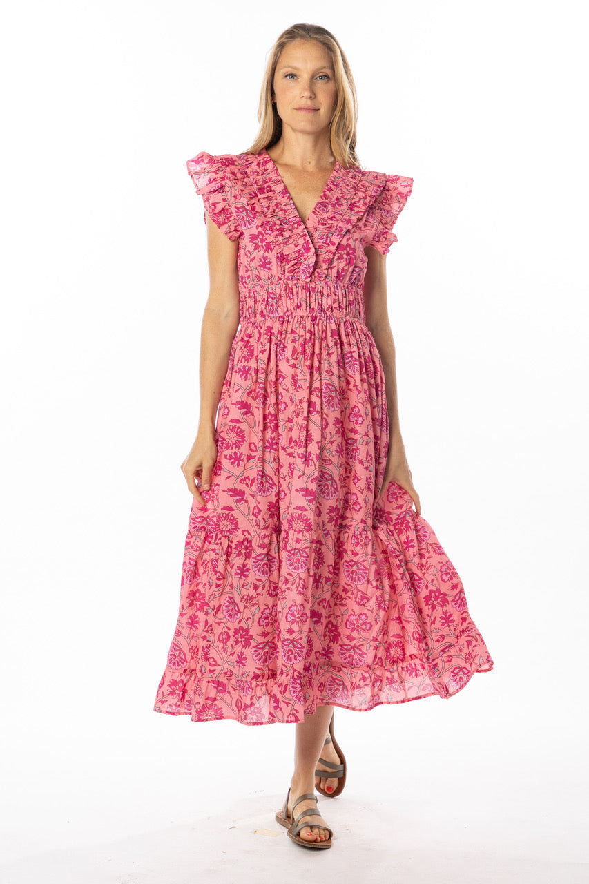 Bindu Cora Dress Bubblegum