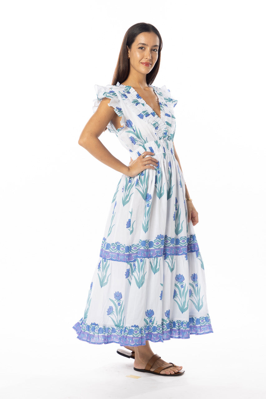 Bindu Cora Dress Violet Jasmin