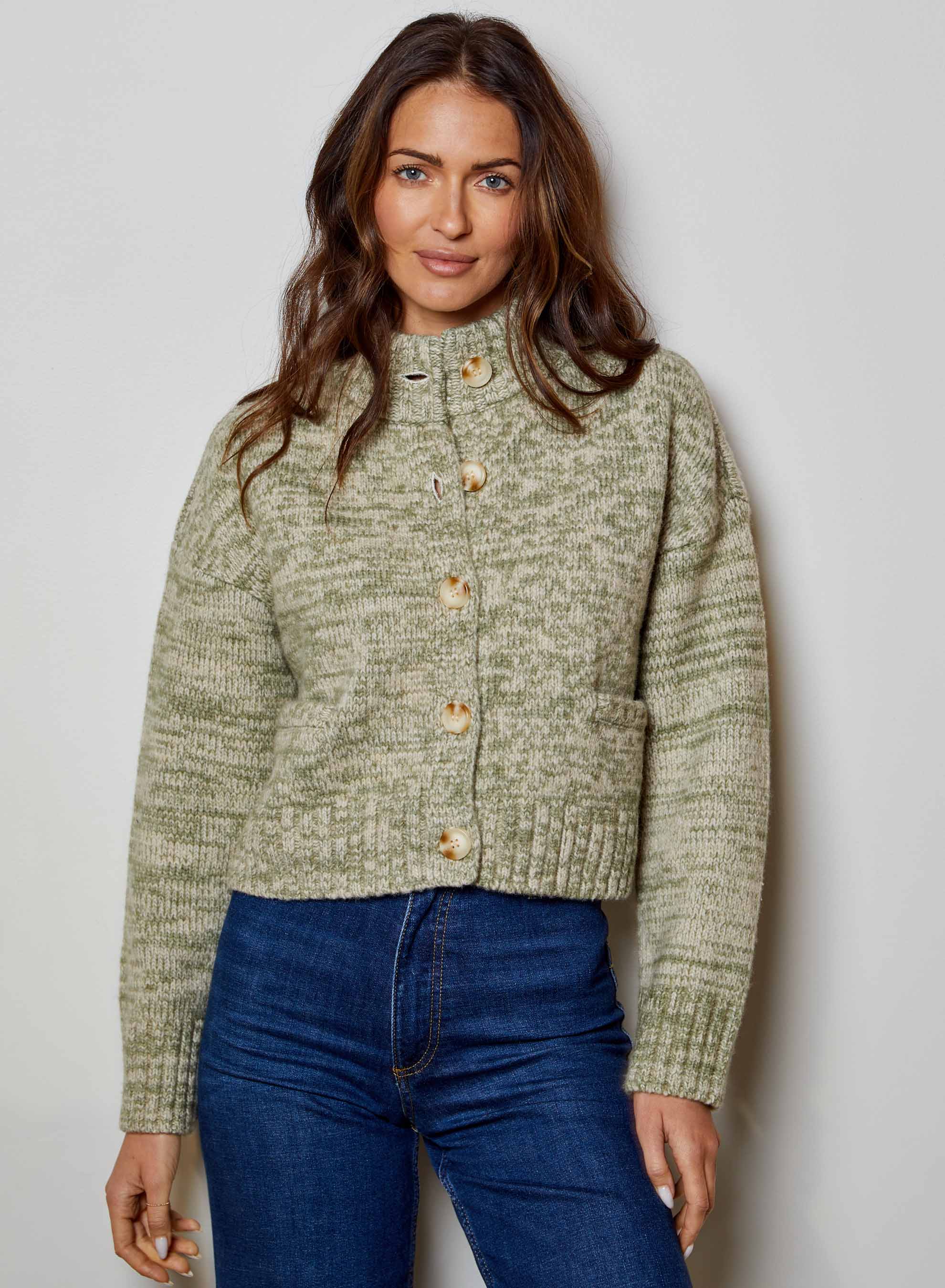 Rhett Cardi Willow Marbled