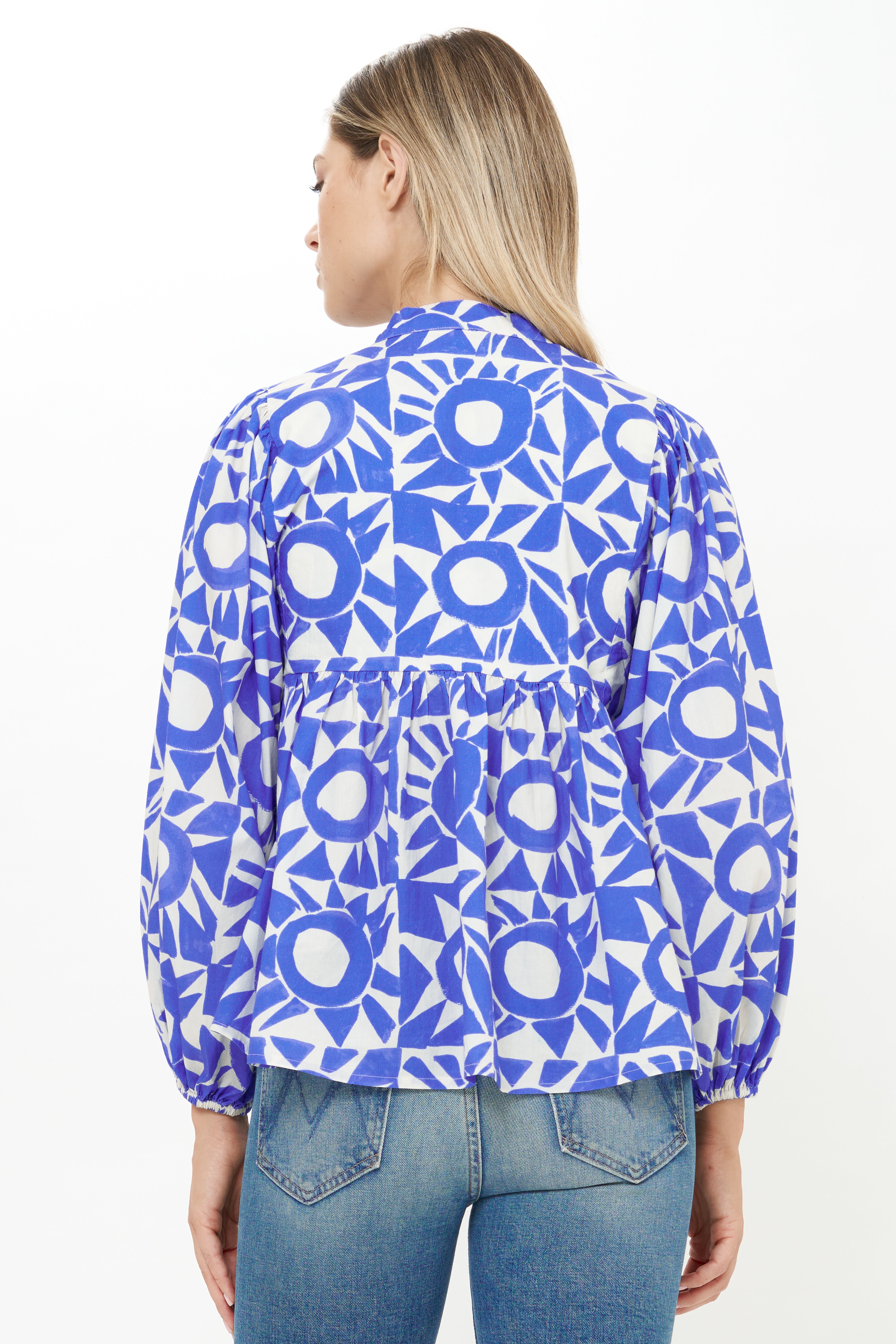 Mandarin Balloon Top Eclipse Blue