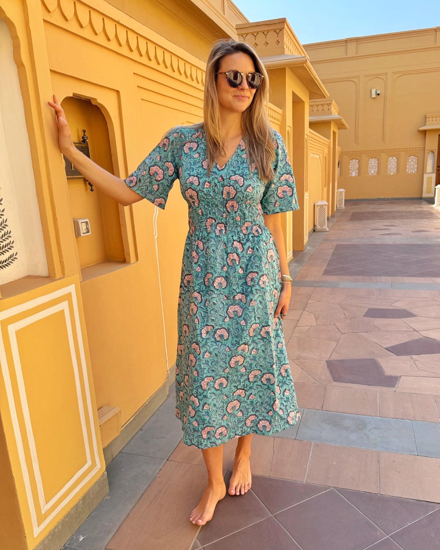 midi dress tango Lexington Dress Teal tango