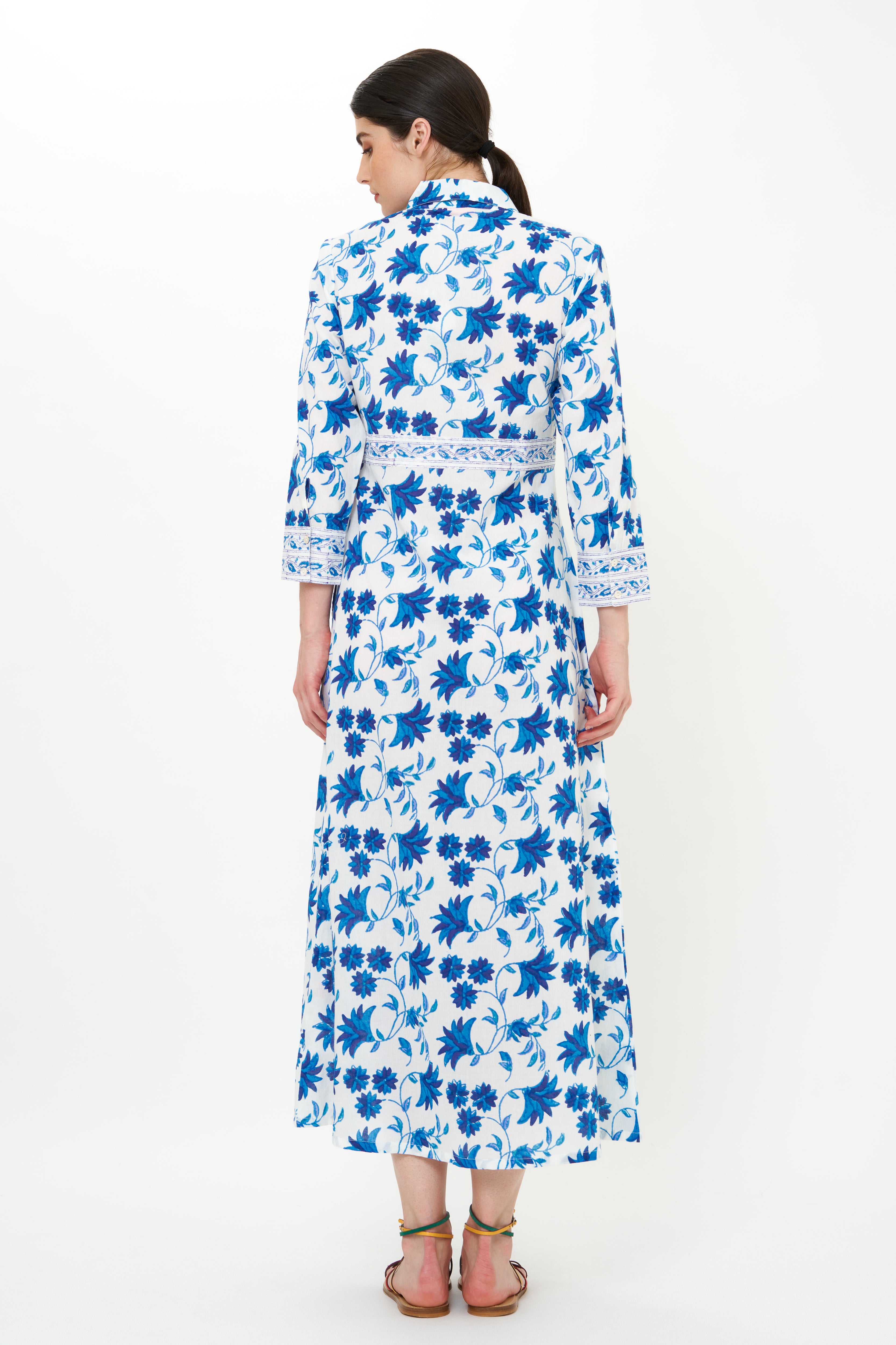 Shirt Dress Maxi Marion Blue