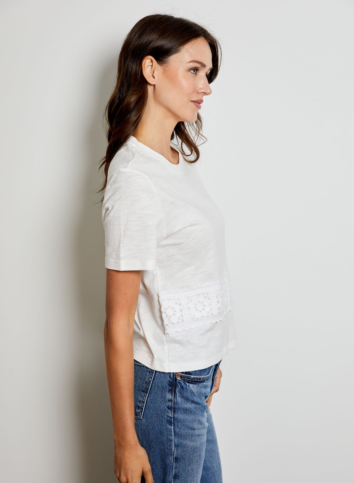 Crochet Trim Tee