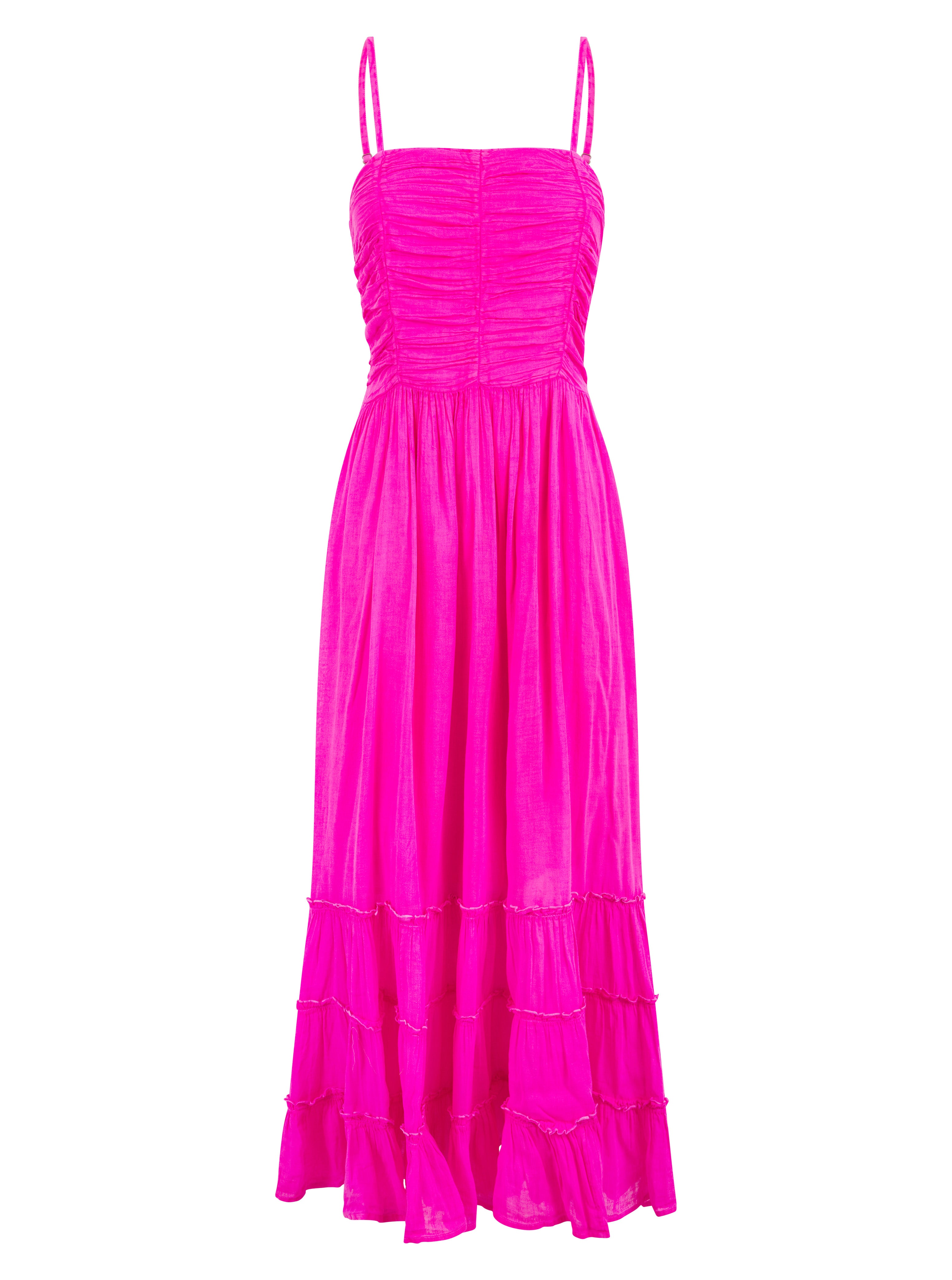 Boheme Dress Fuchsia
