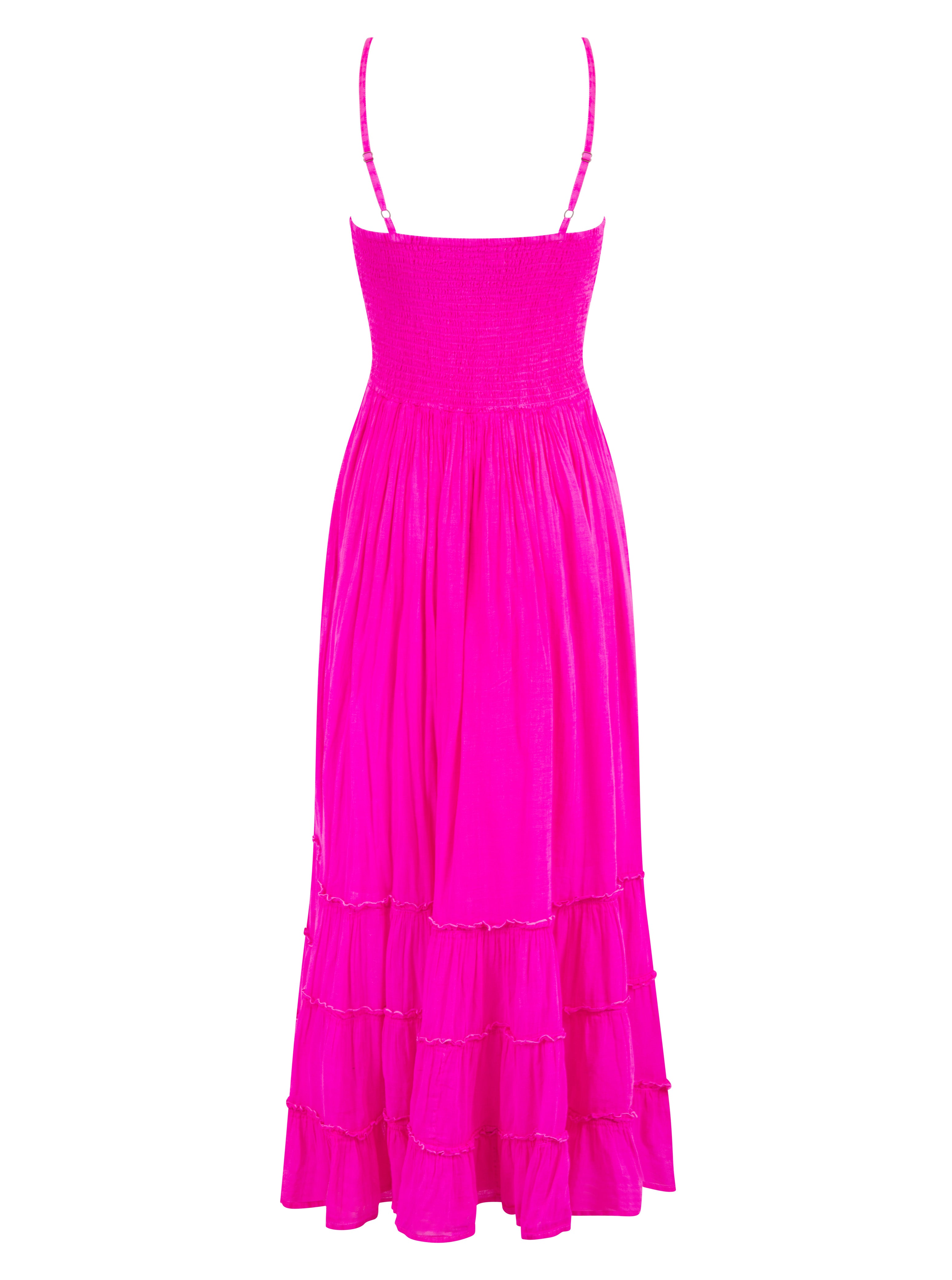 Boheme Dress Fuchsia