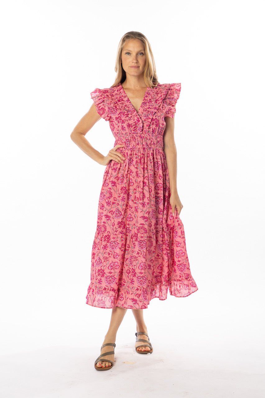 Bindu Cora Dress Bubblegum