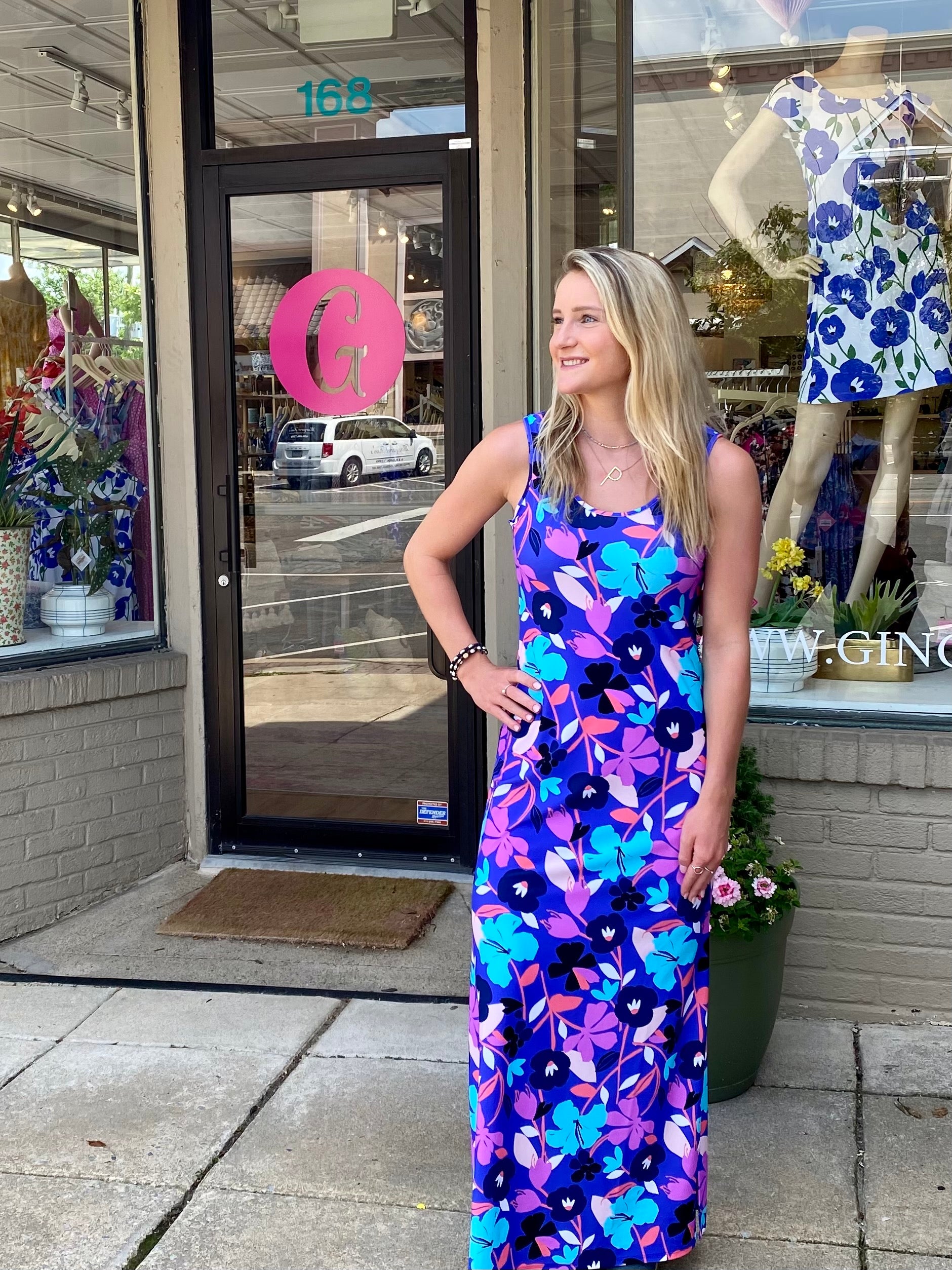 chinese dress ladies Blue Goddess Maxi Dress – Nicole Andrews Collection main image 0