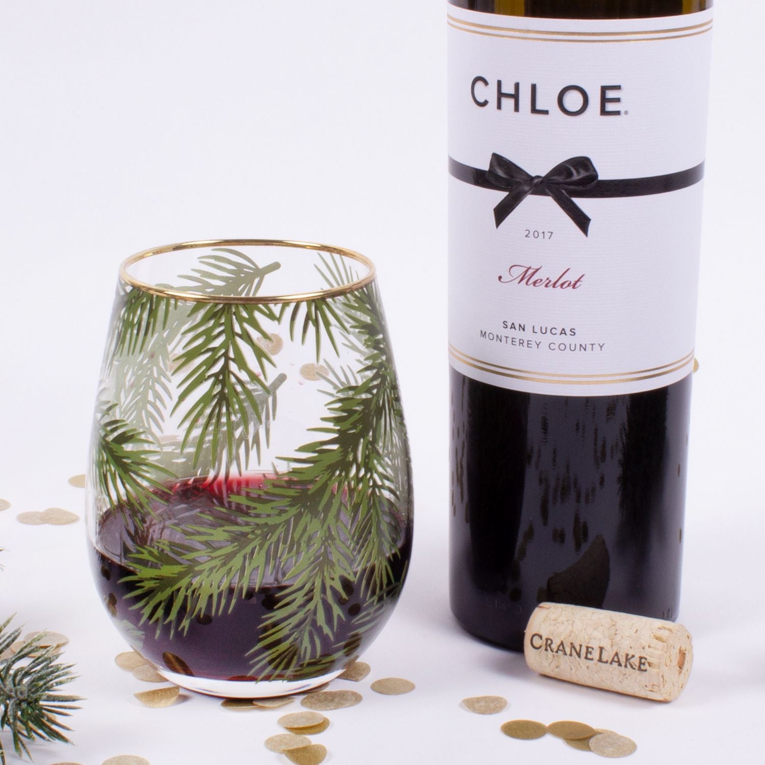 Evergreen Stemless Wine Glasses