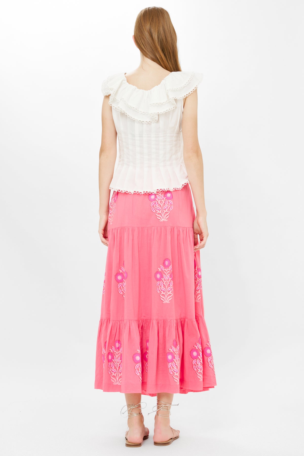 Button Front Skirt