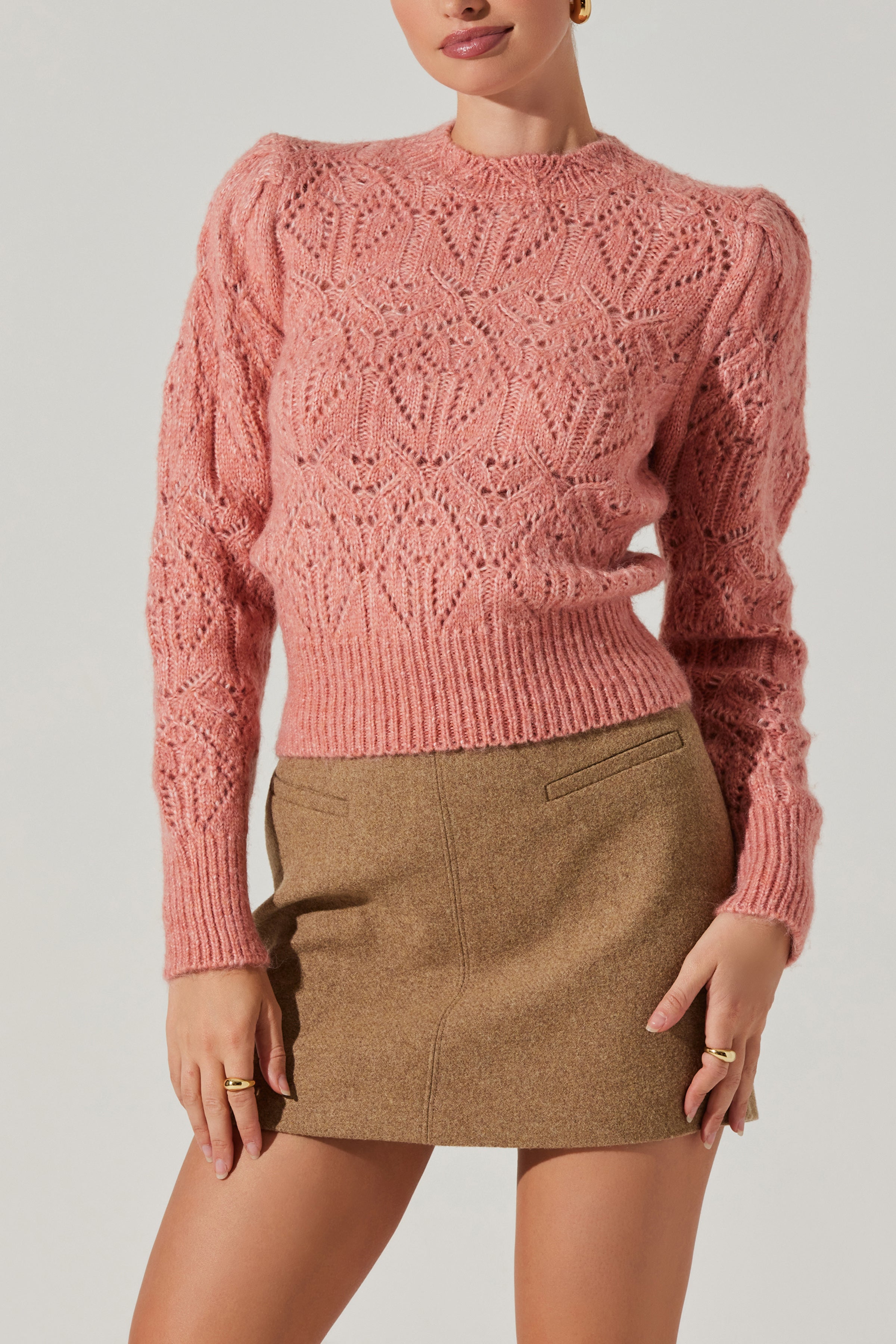 Evy Sweater Coral Quartz