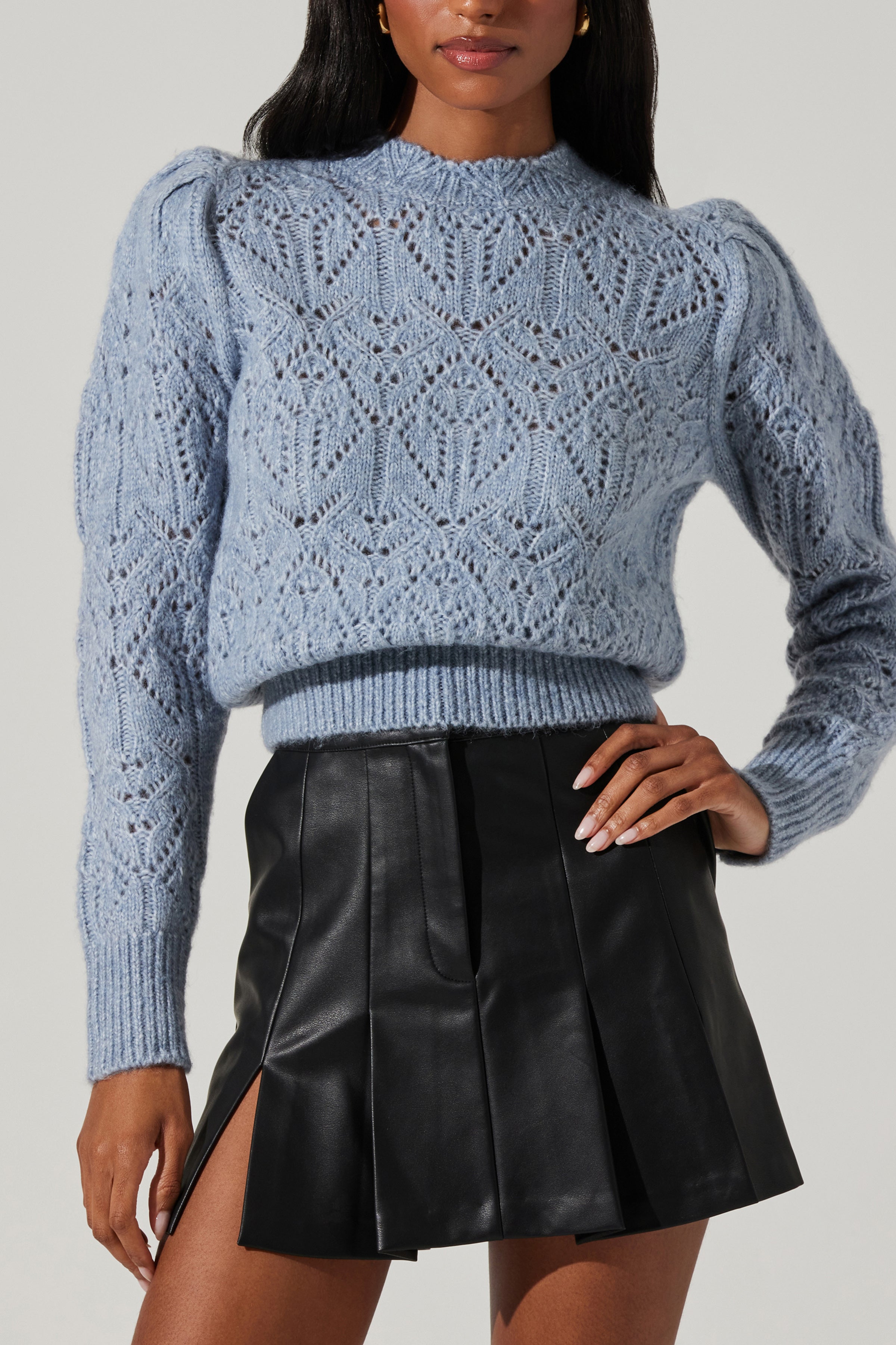 Evy Sweater Steel Blue