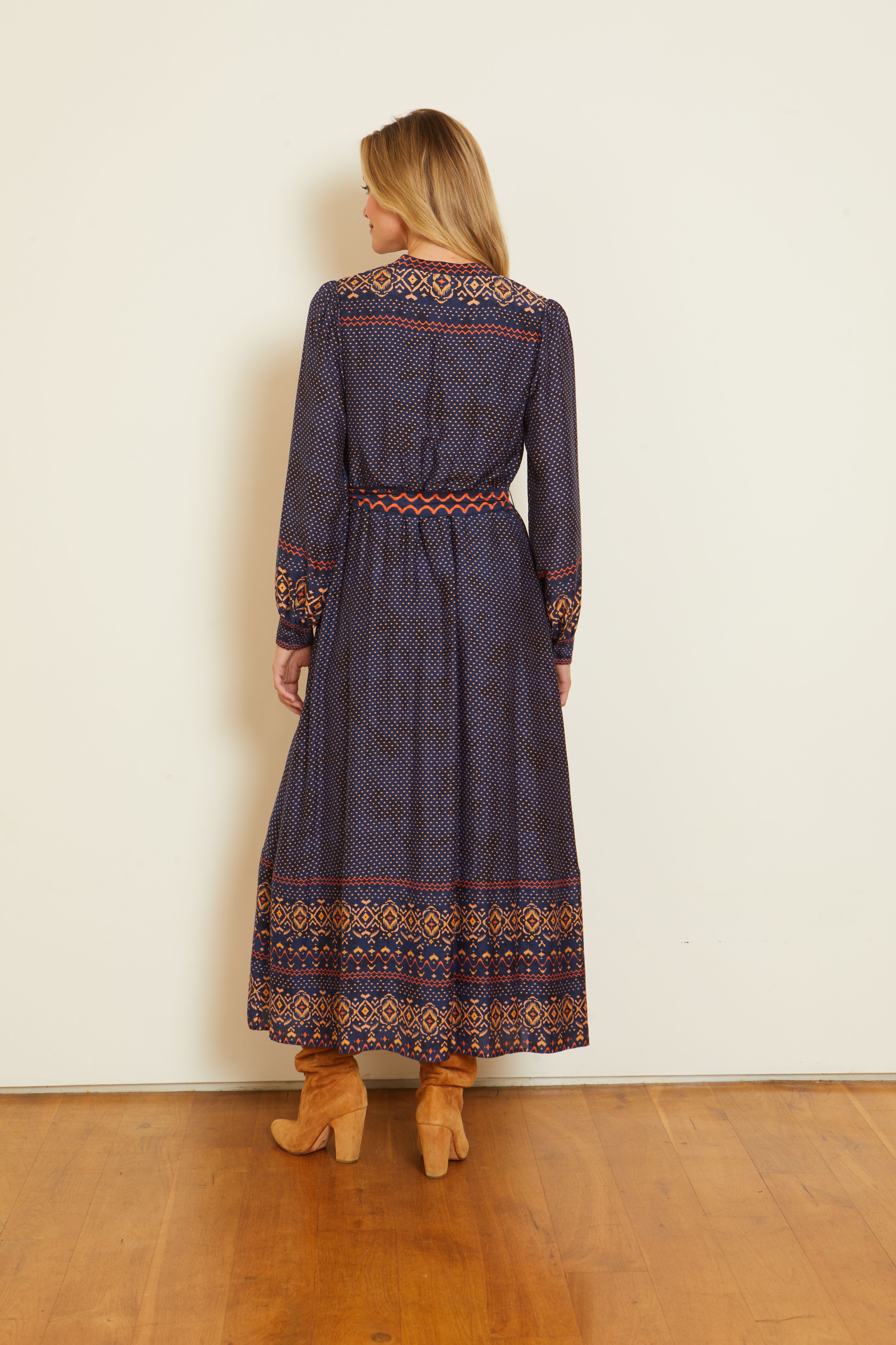 Michelle Dress Indigo Batik