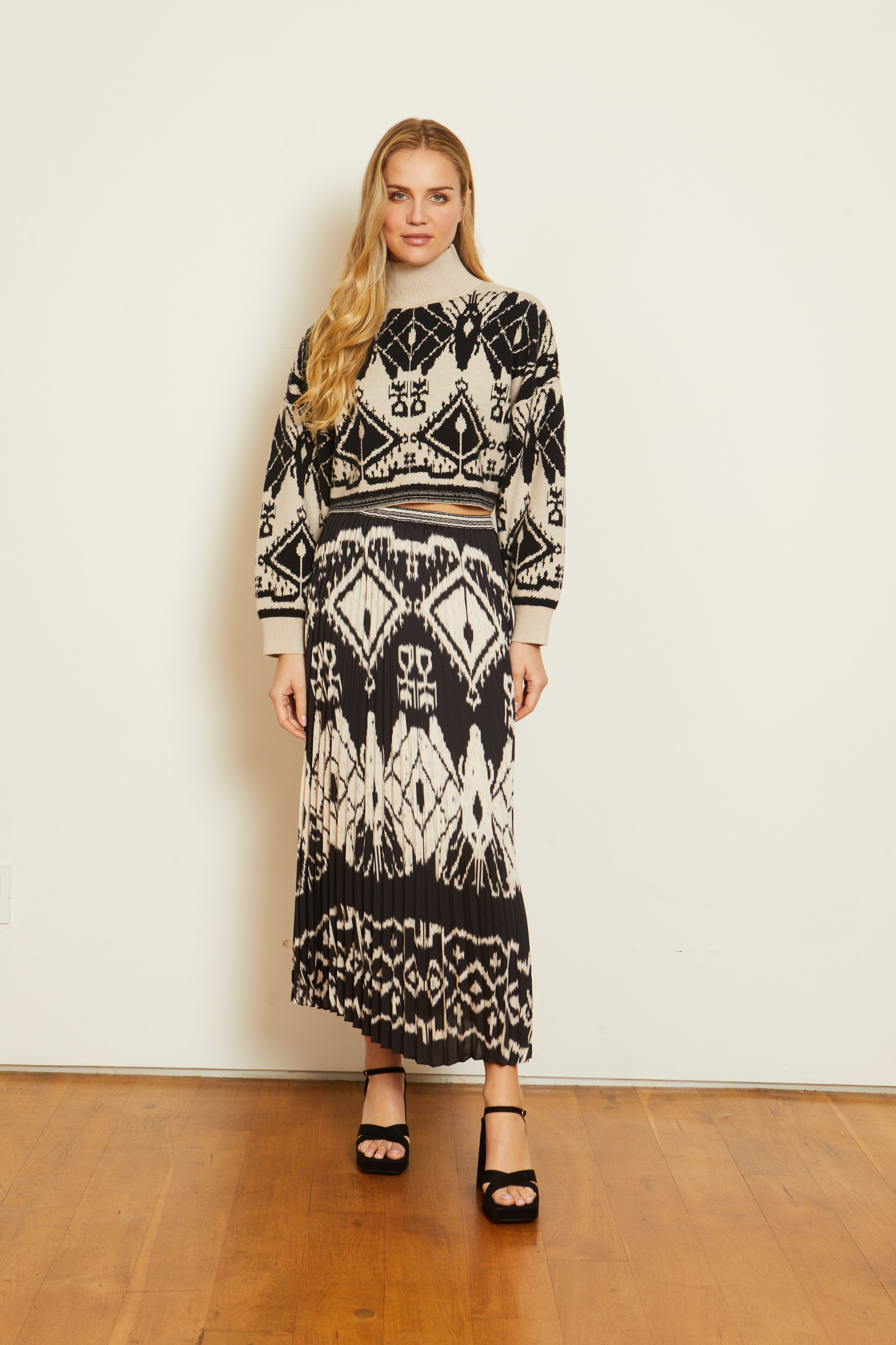 Lucille Skirt Ikat Tapestry