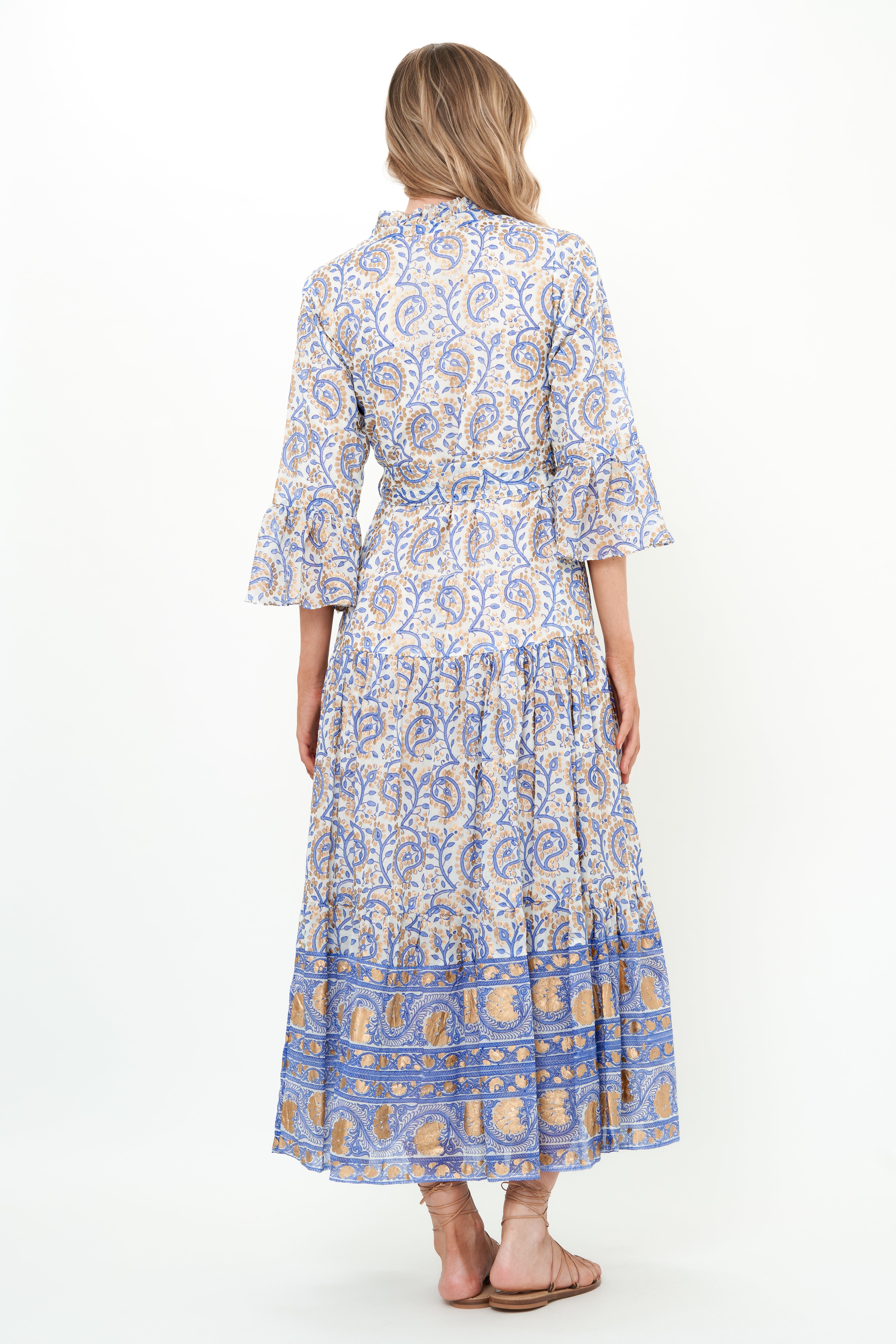 Ruffle Collar Bell Maxi