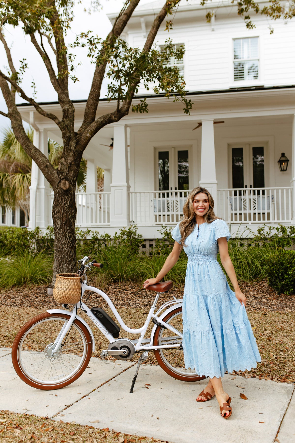 Smocked Waist Midi Dress