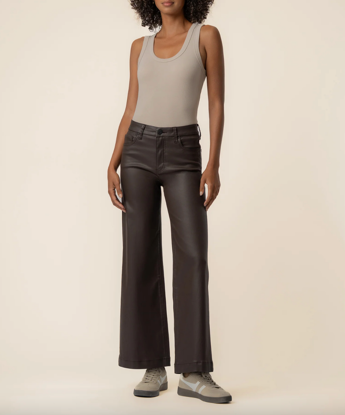 Meg Coated HR Wide Leg