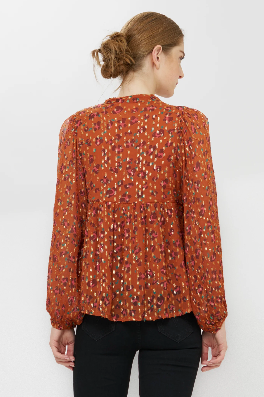 Mandarin Balloon Top Leopard Toffee