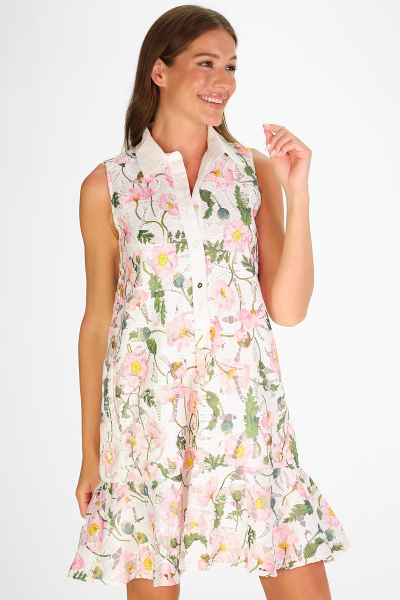 Sleeveles Iris Dress Floral Lace