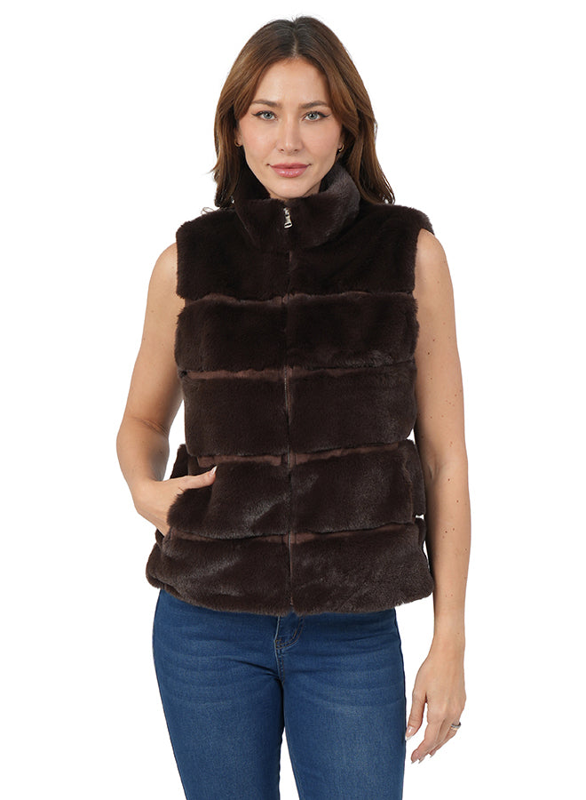 Vince Faux Vest Chocolate