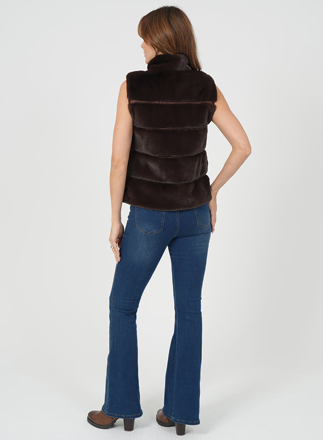 Vince Faux Vest Chocolate