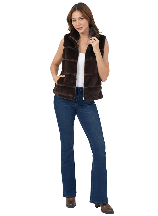 Vince Faux Vest Chocolate