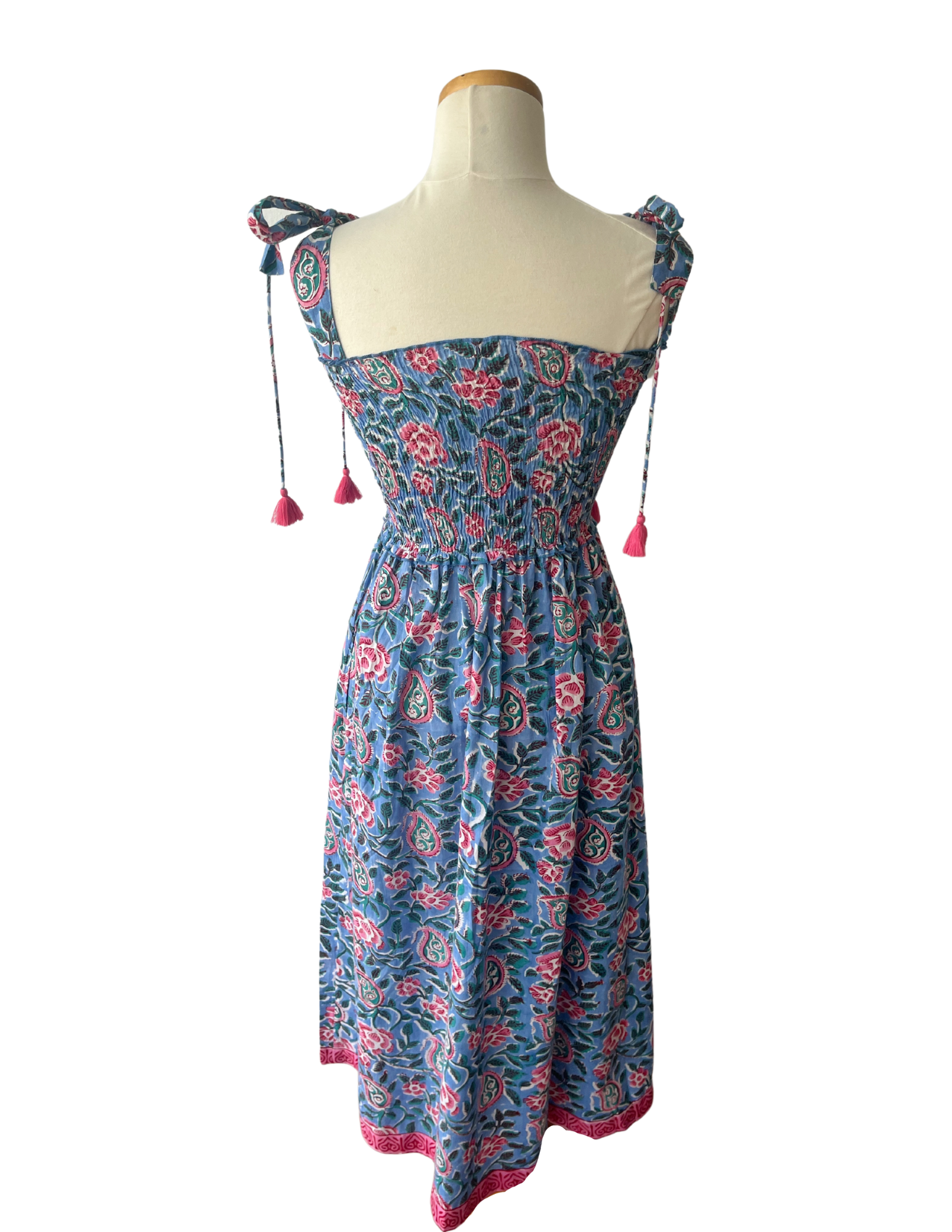 Kingston Dress Blue Red Romance