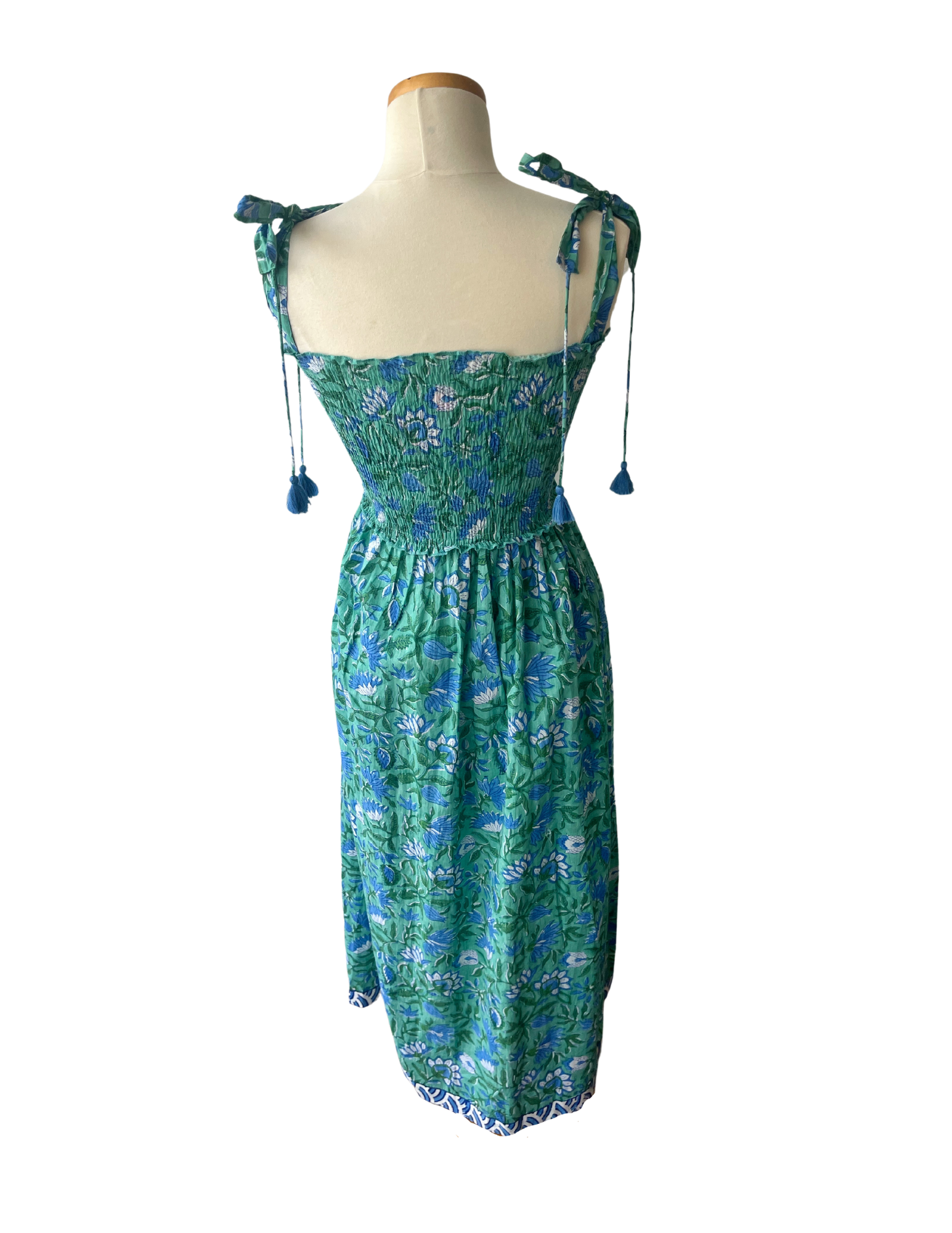 Kingston Dress Teal Garden