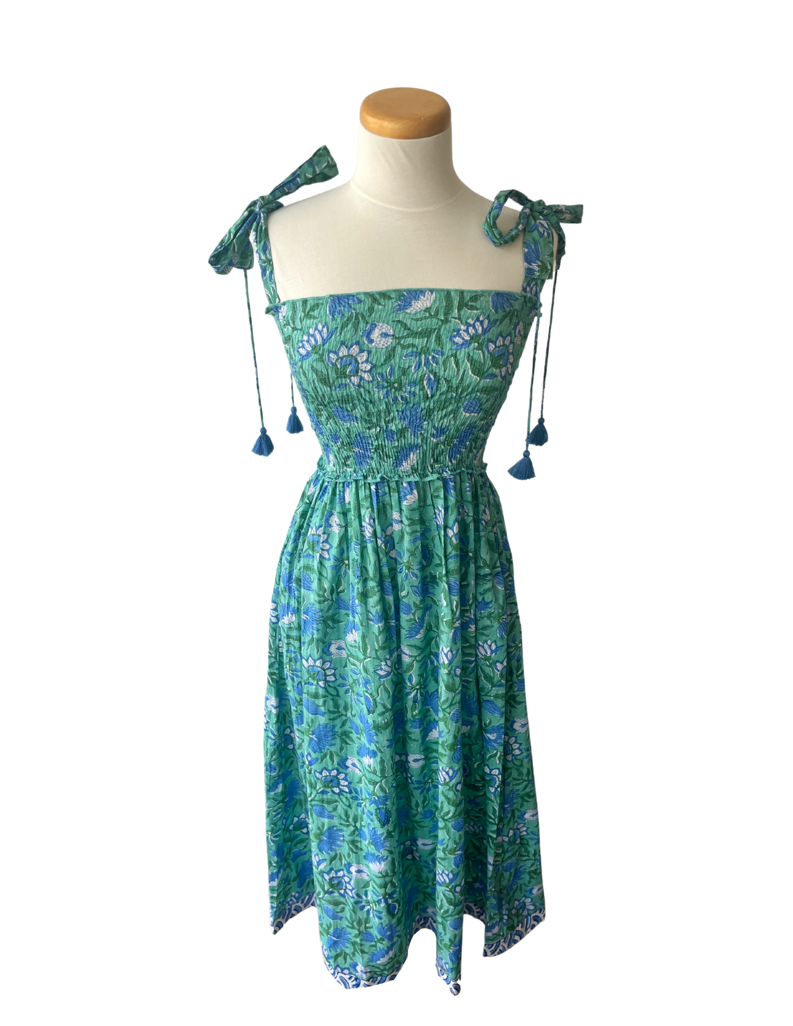 Kingston Dress Teal Garden