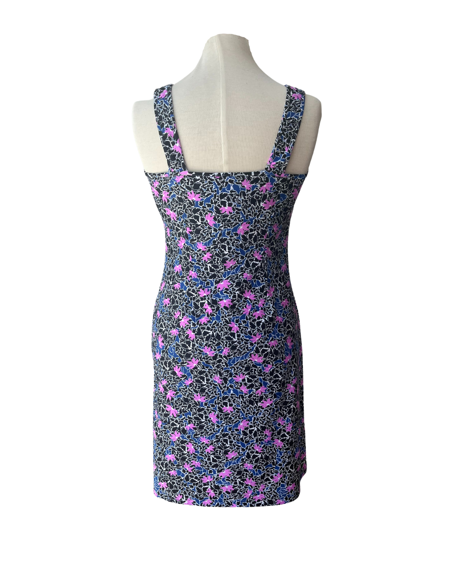 Long Bali Tank Dress Scaevola Orchid/Black