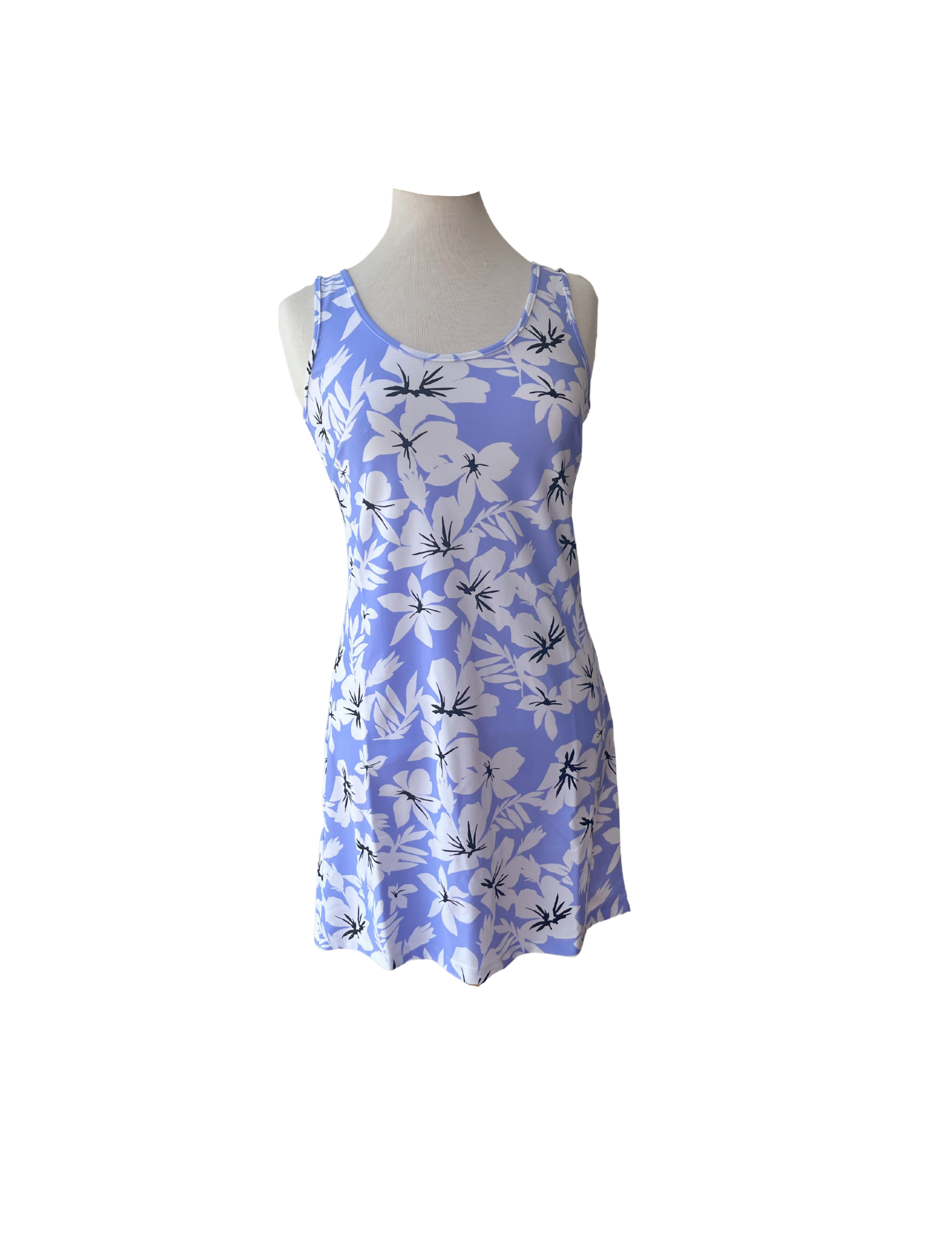 Bali Tank Dress Hibiscus Lilac