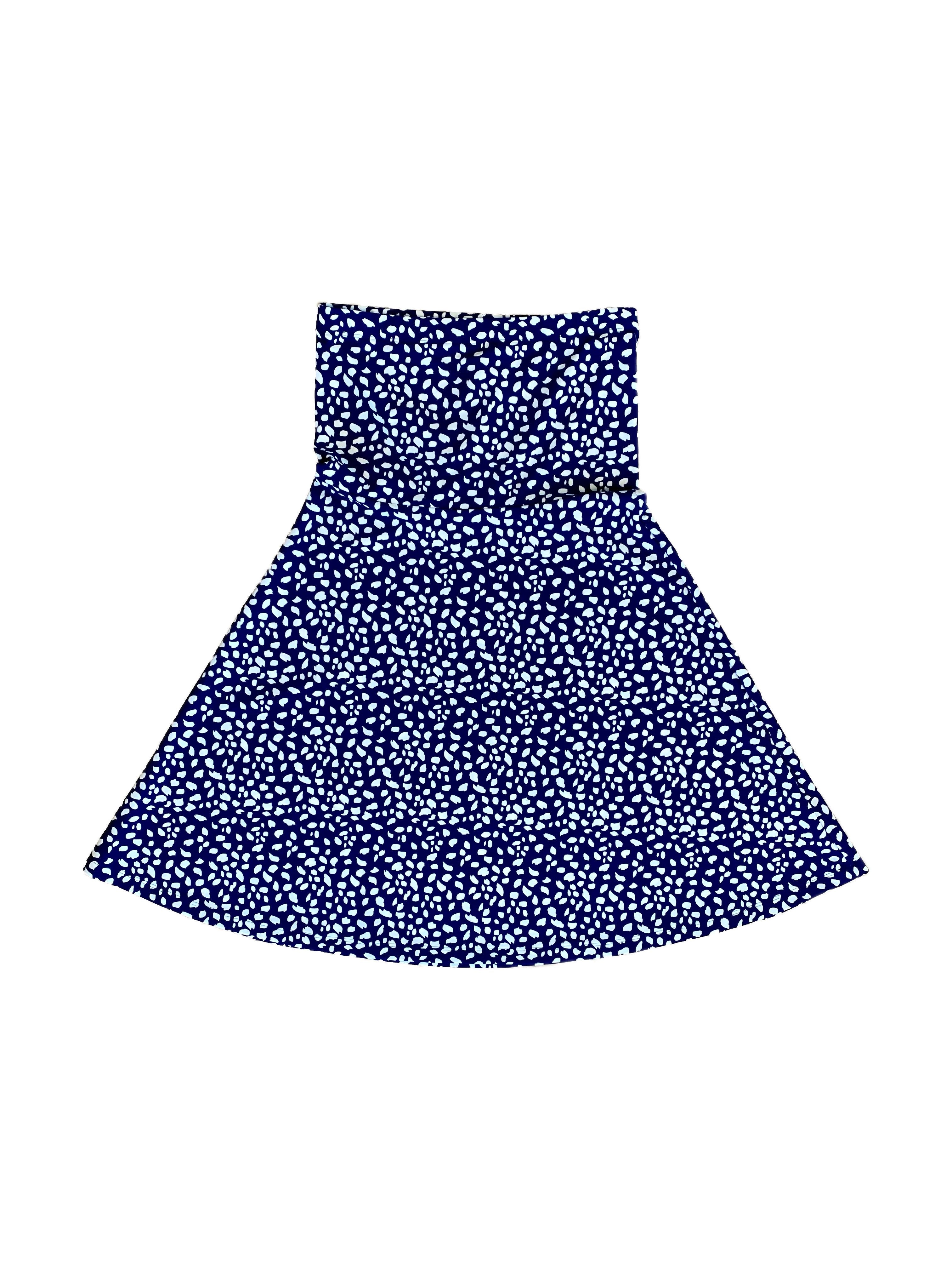 Avalon Dress Small Diana's Dot Navy