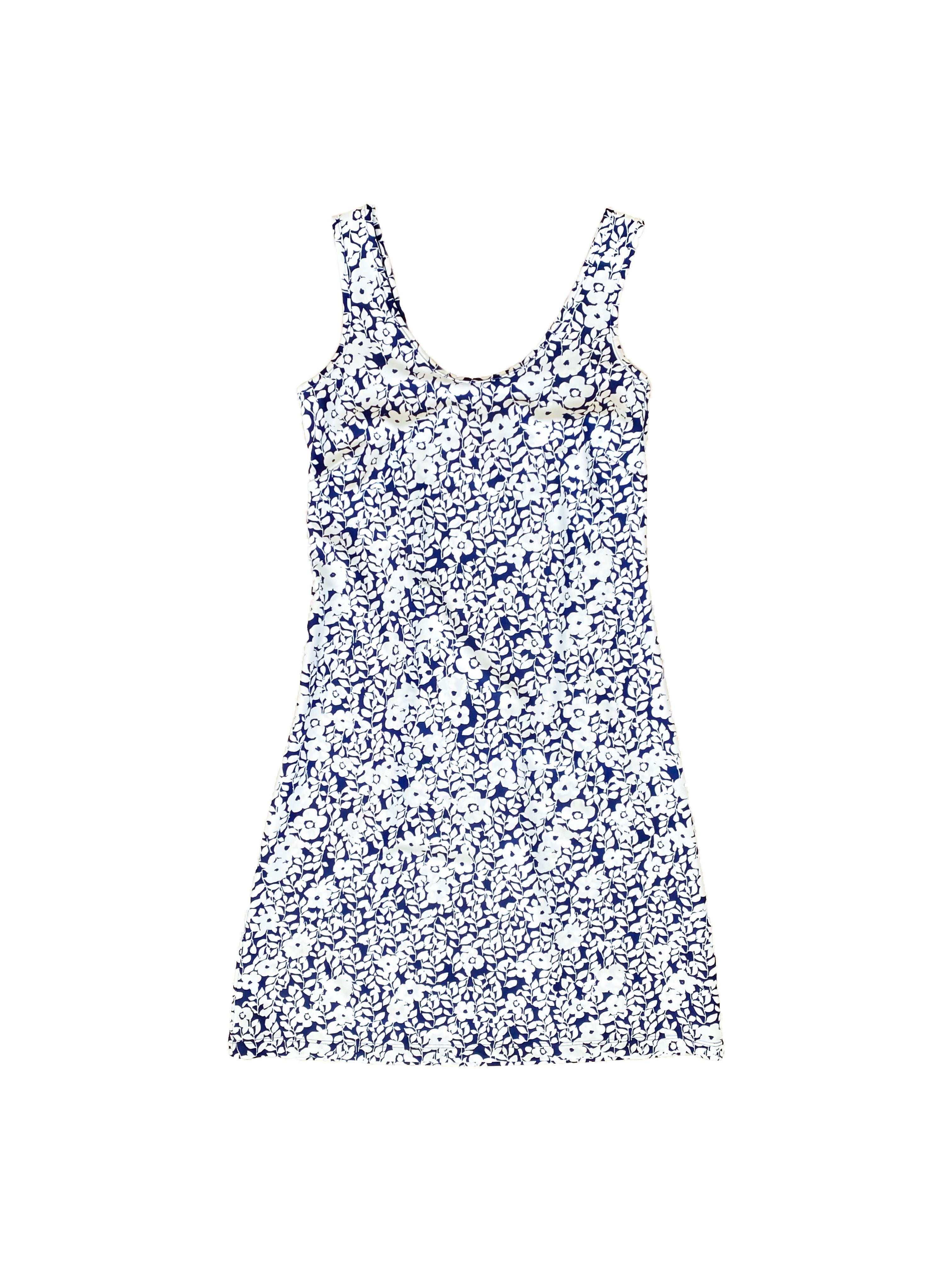 Bali Tank Dress Rosa Rugosa Navy