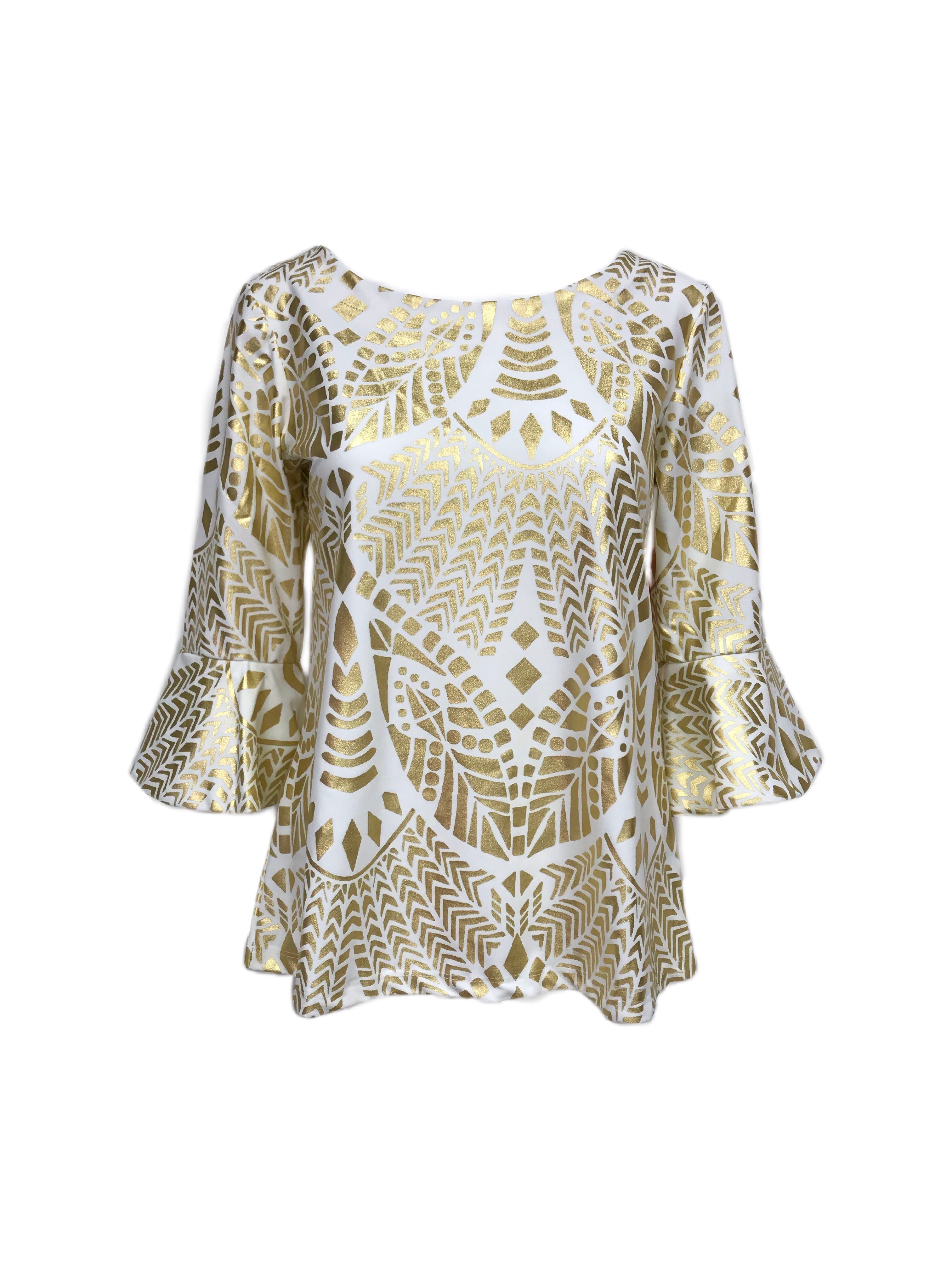 Flirty Top Gold Tribal