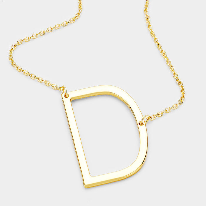 Large Initial Necklace