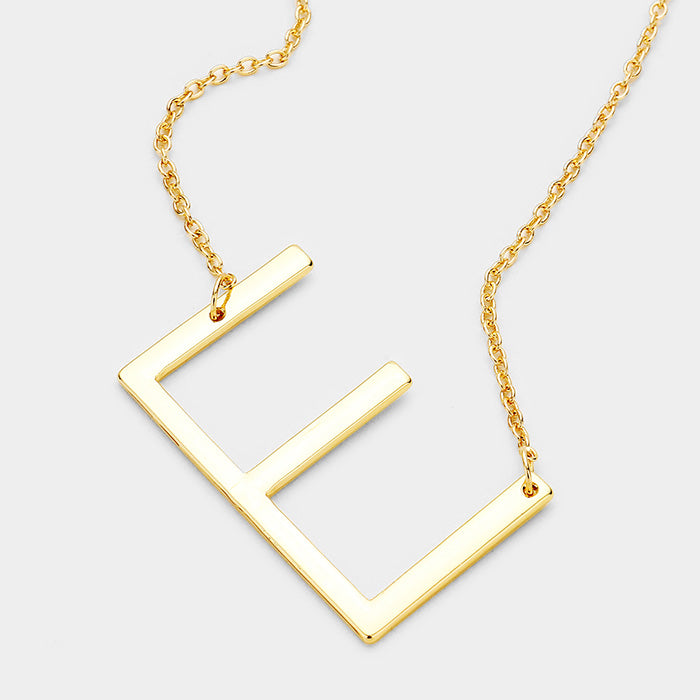 Large Initial Necklace