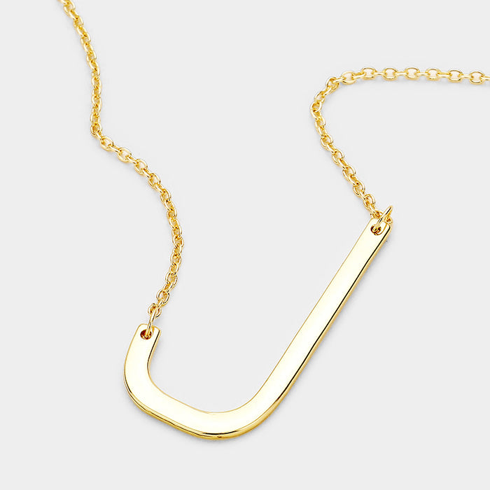 Large Initial Necklace