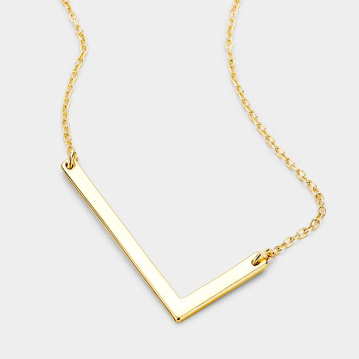 Large Initial Necklace