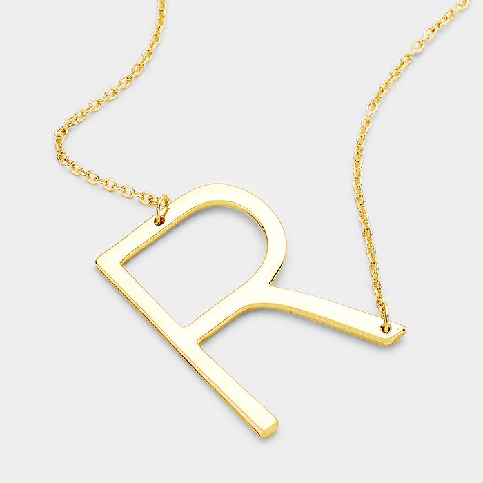 Large Initial Necklace