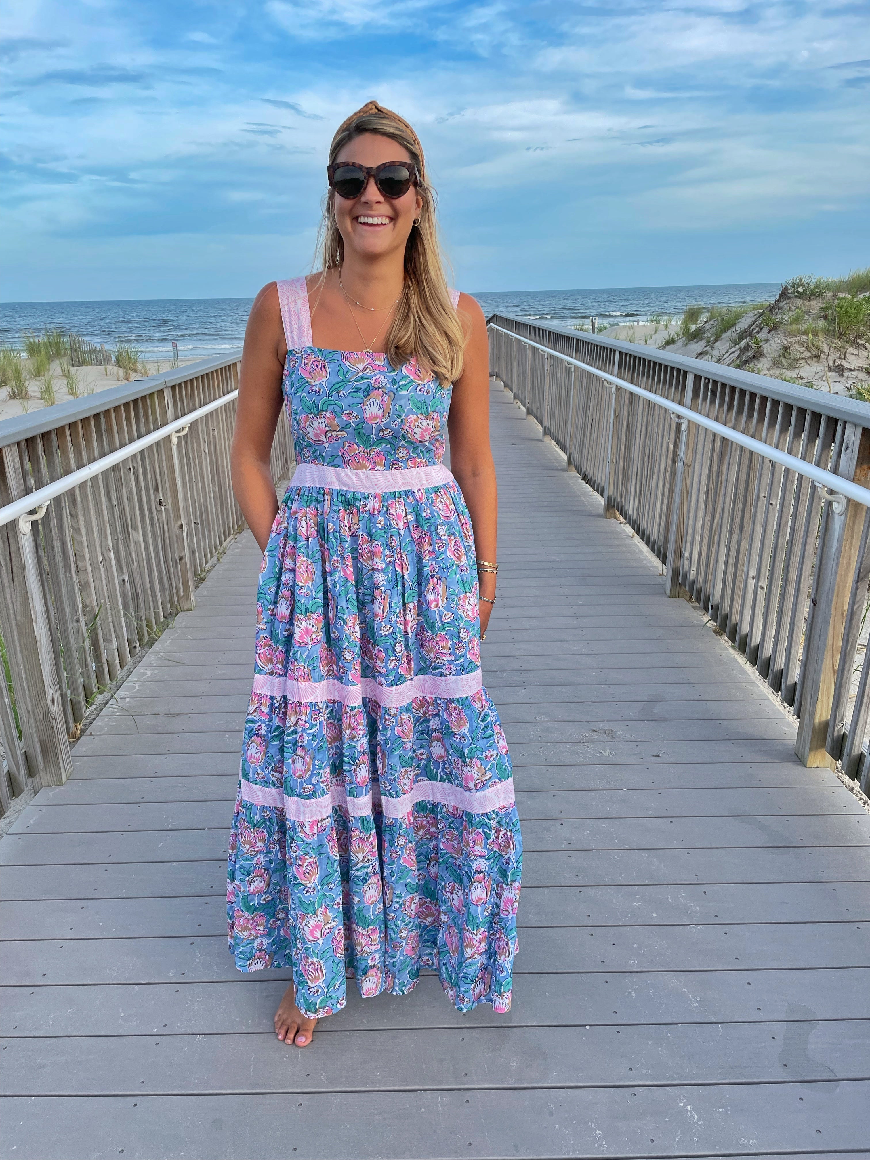 Notting Hill Maxi Dress Apricot Afternoon