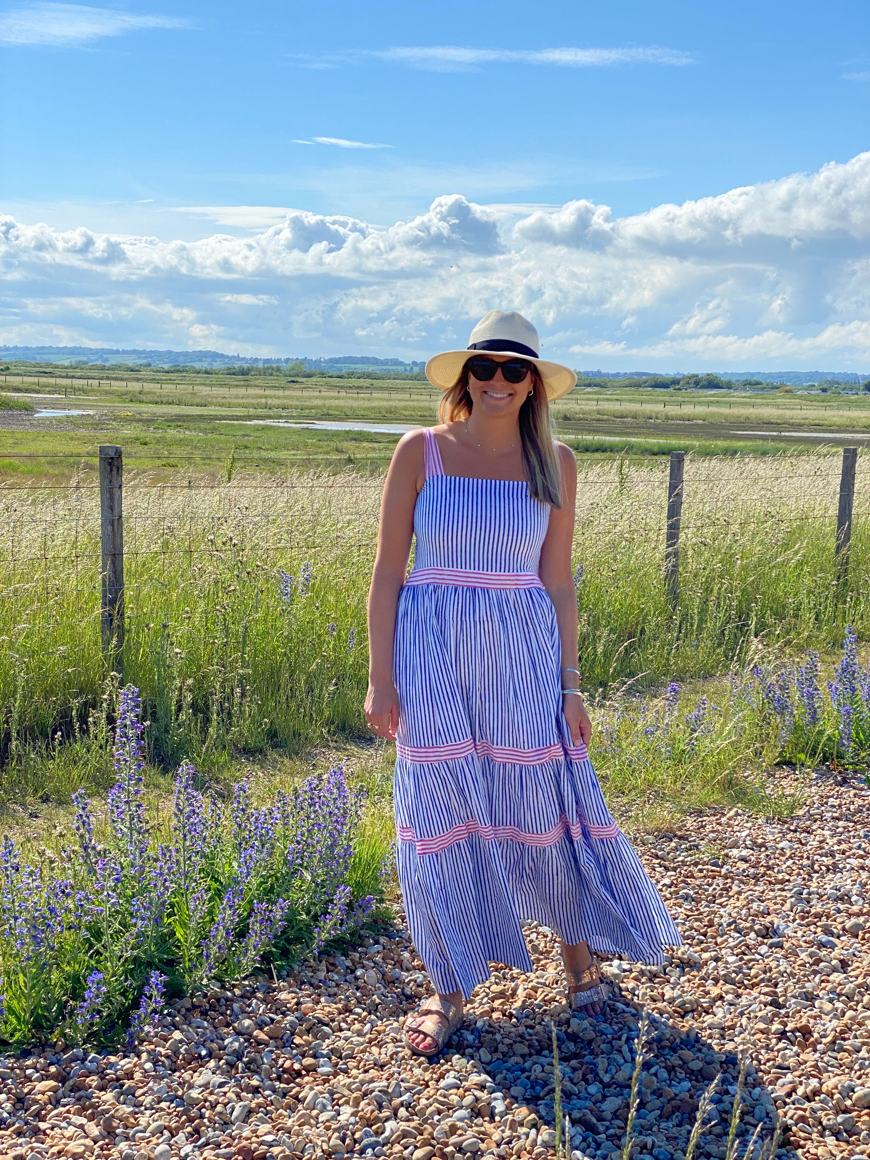 Notting Hill Dress Blue Stripe