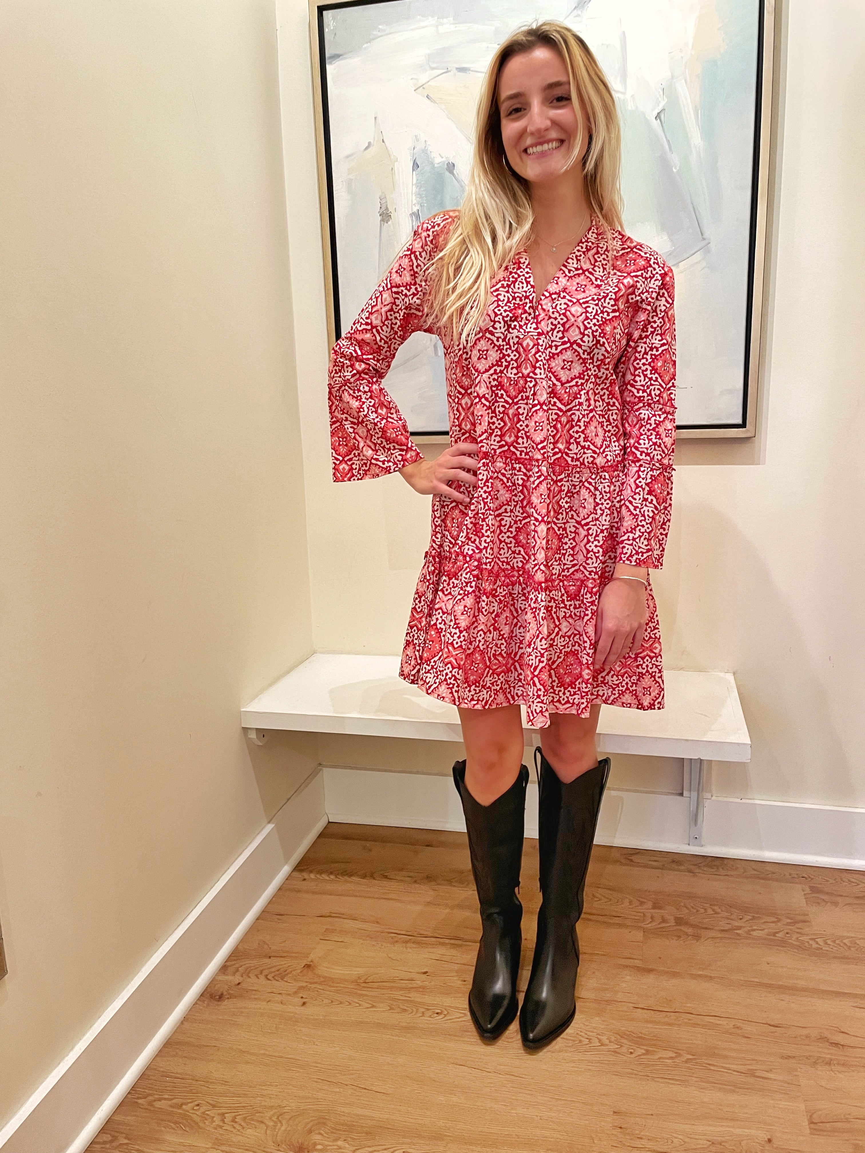 Rye Dress Cranberry Splash