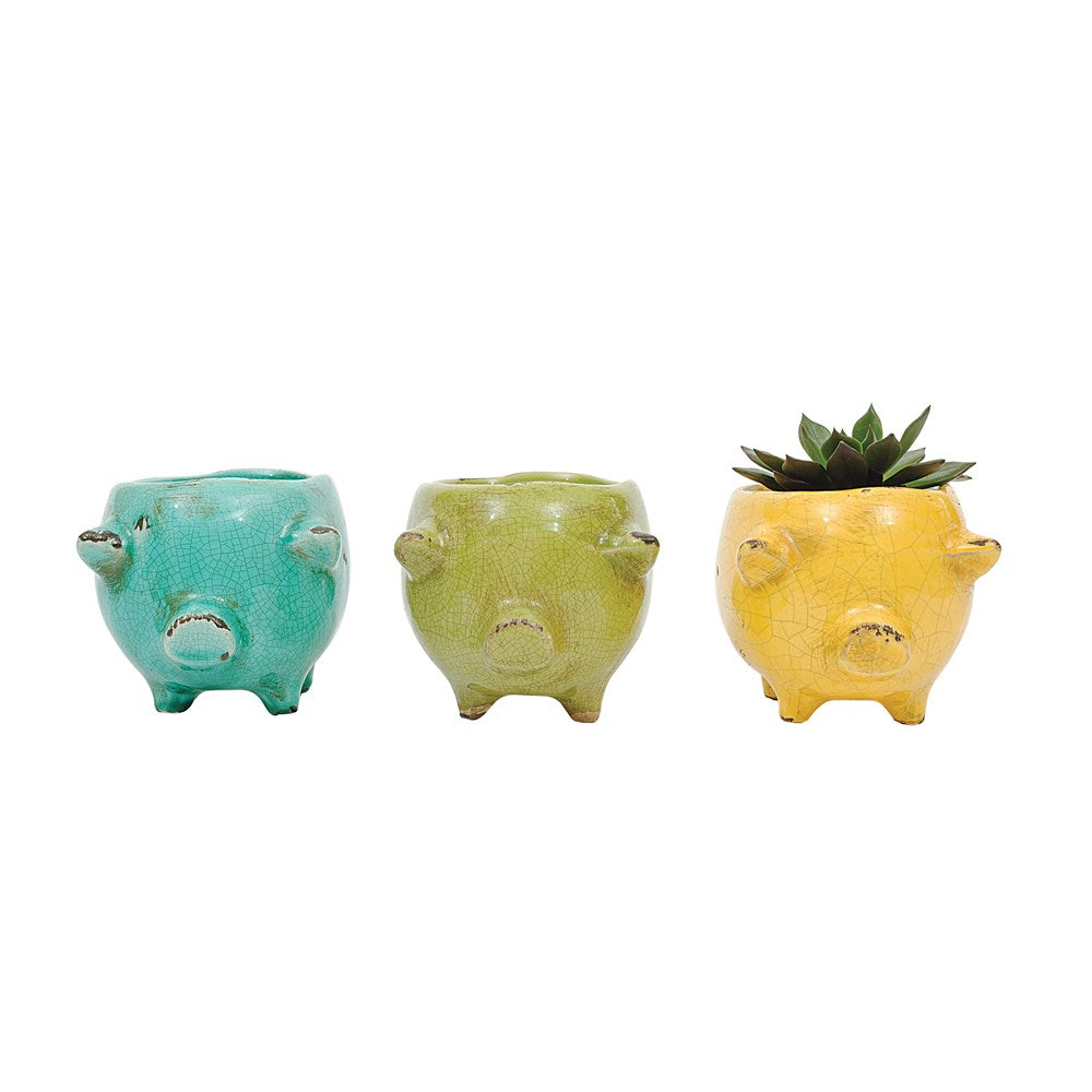 Terra-Cotta Pig Planter
