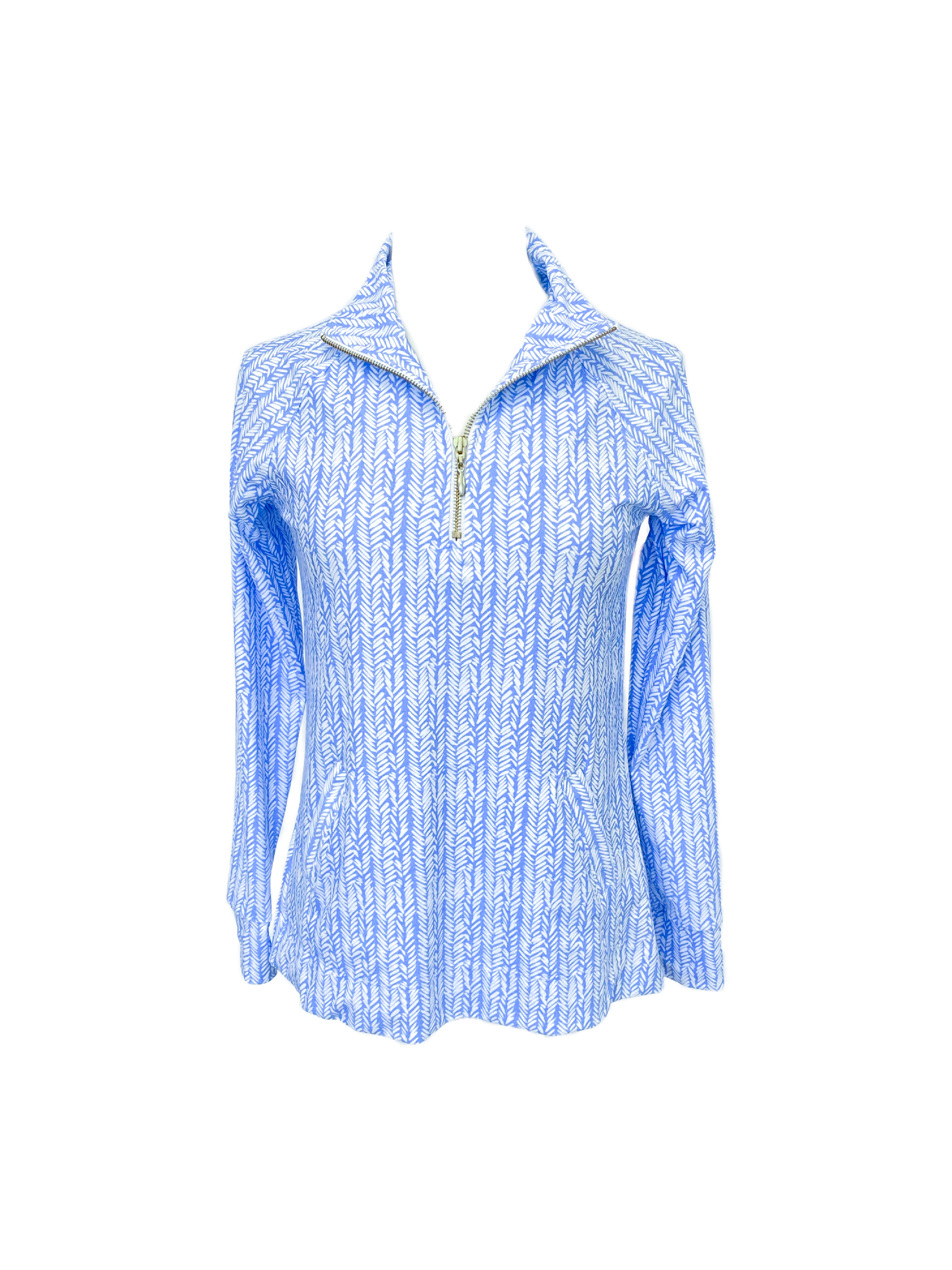 Parker Pullover Ferns Cornflower Blue